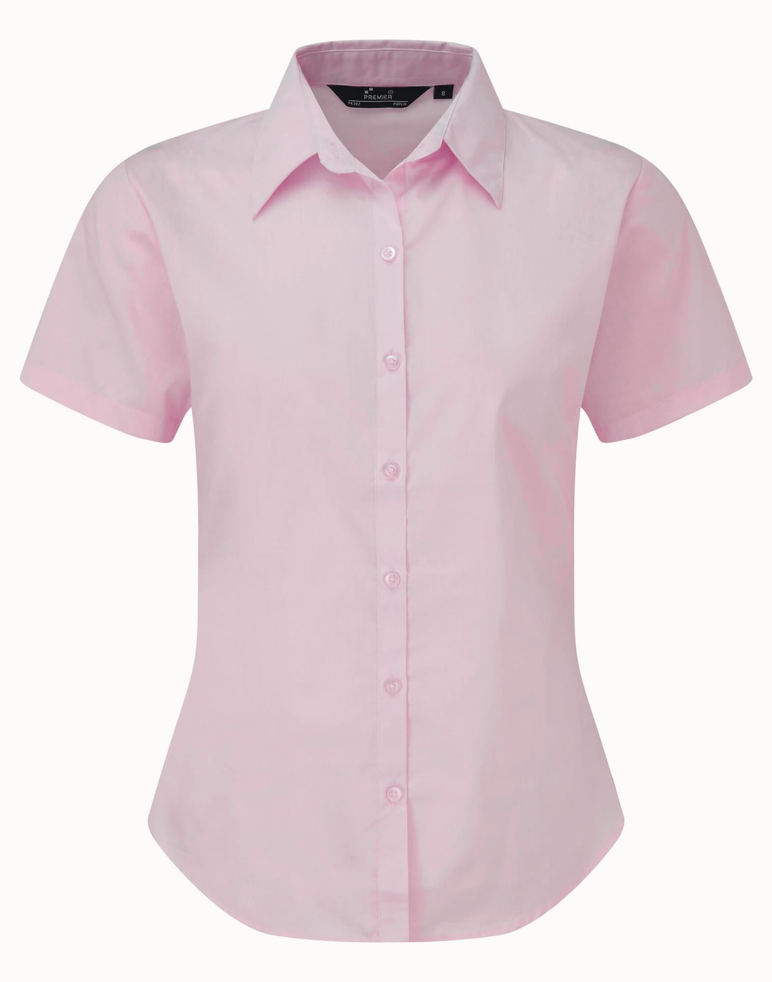 Womens S-S Poplin Blouse