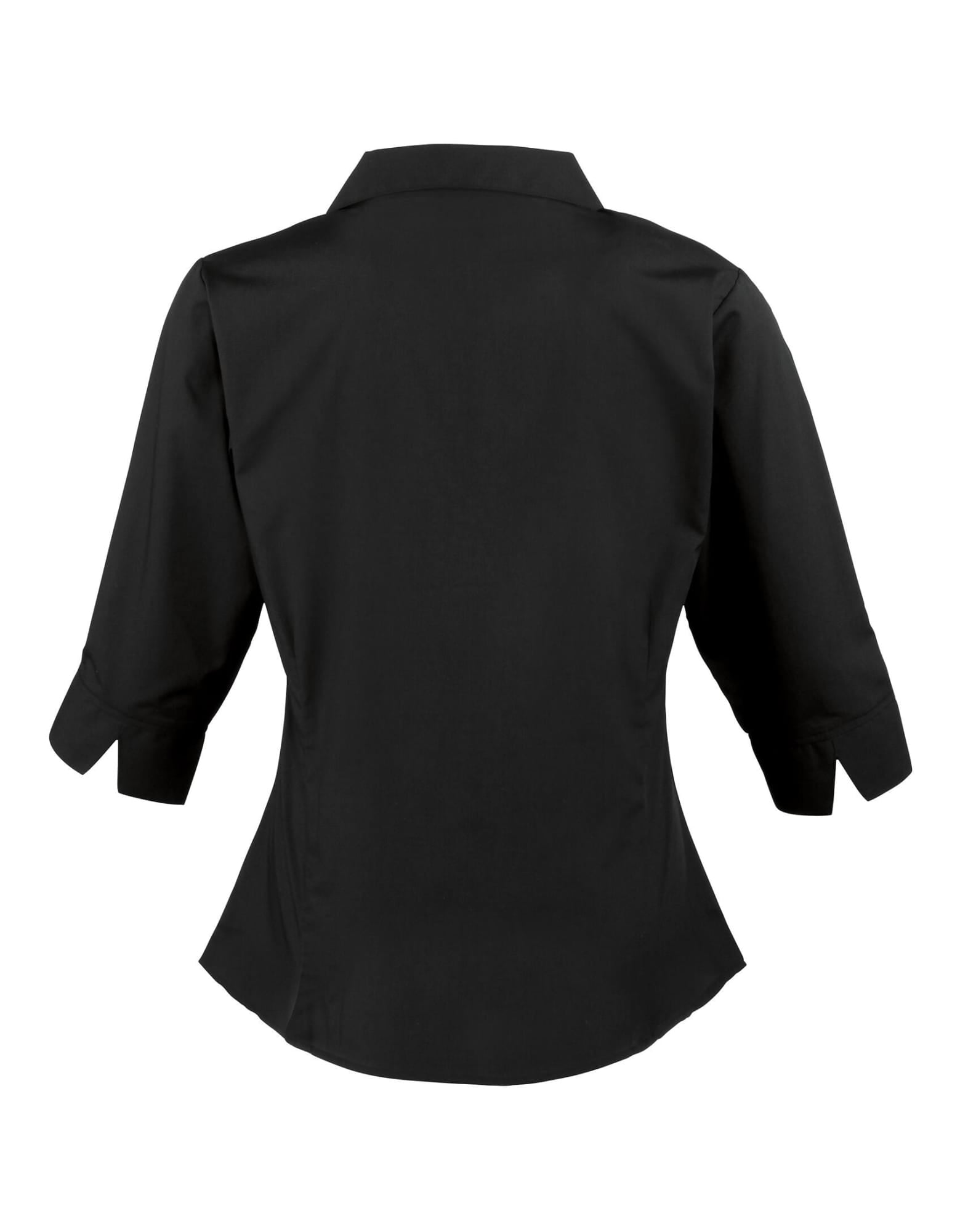 Womens 3/4 Sleeve Poplin Blouse