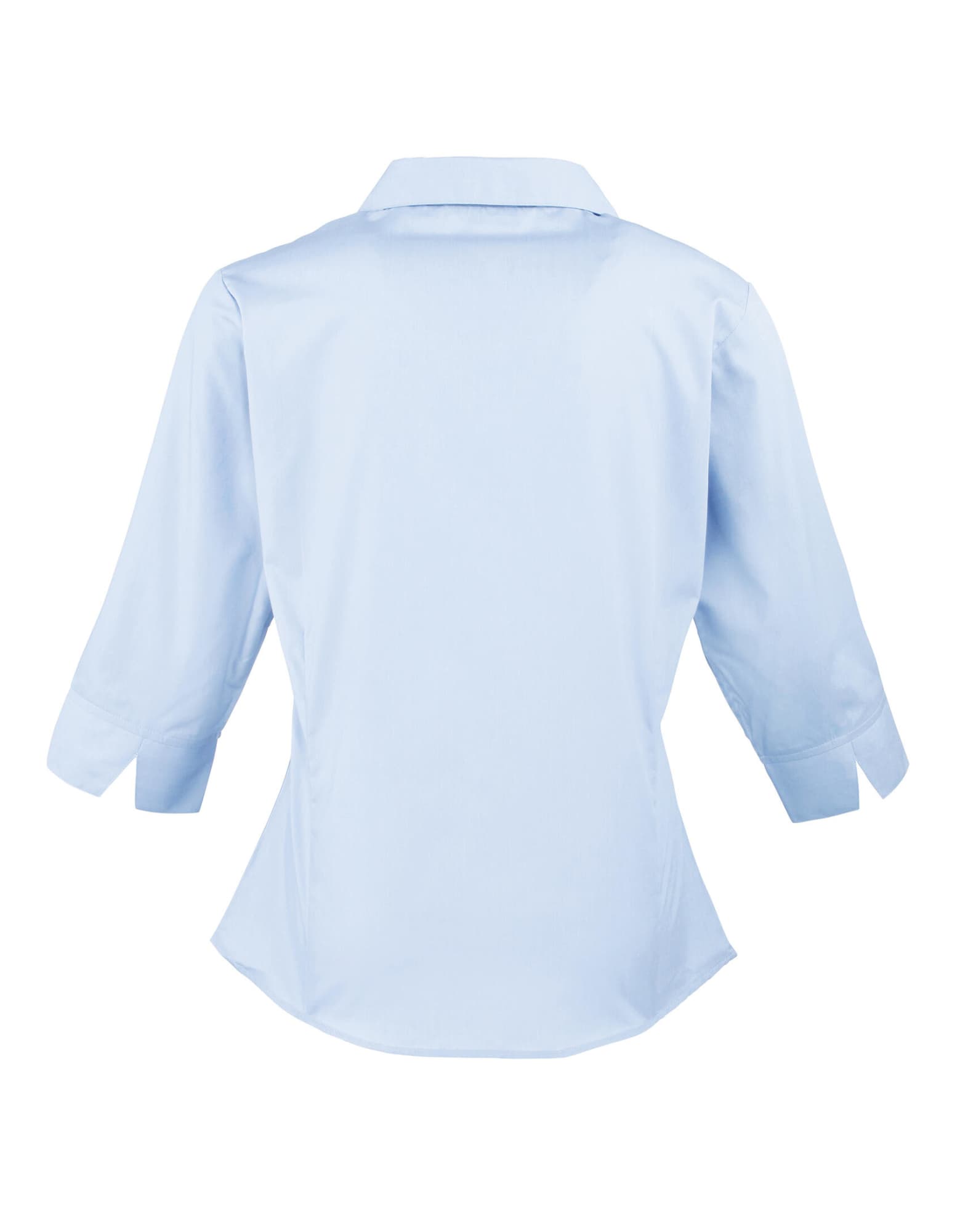 Womens 3/4 Sleeve Poplin Blouse