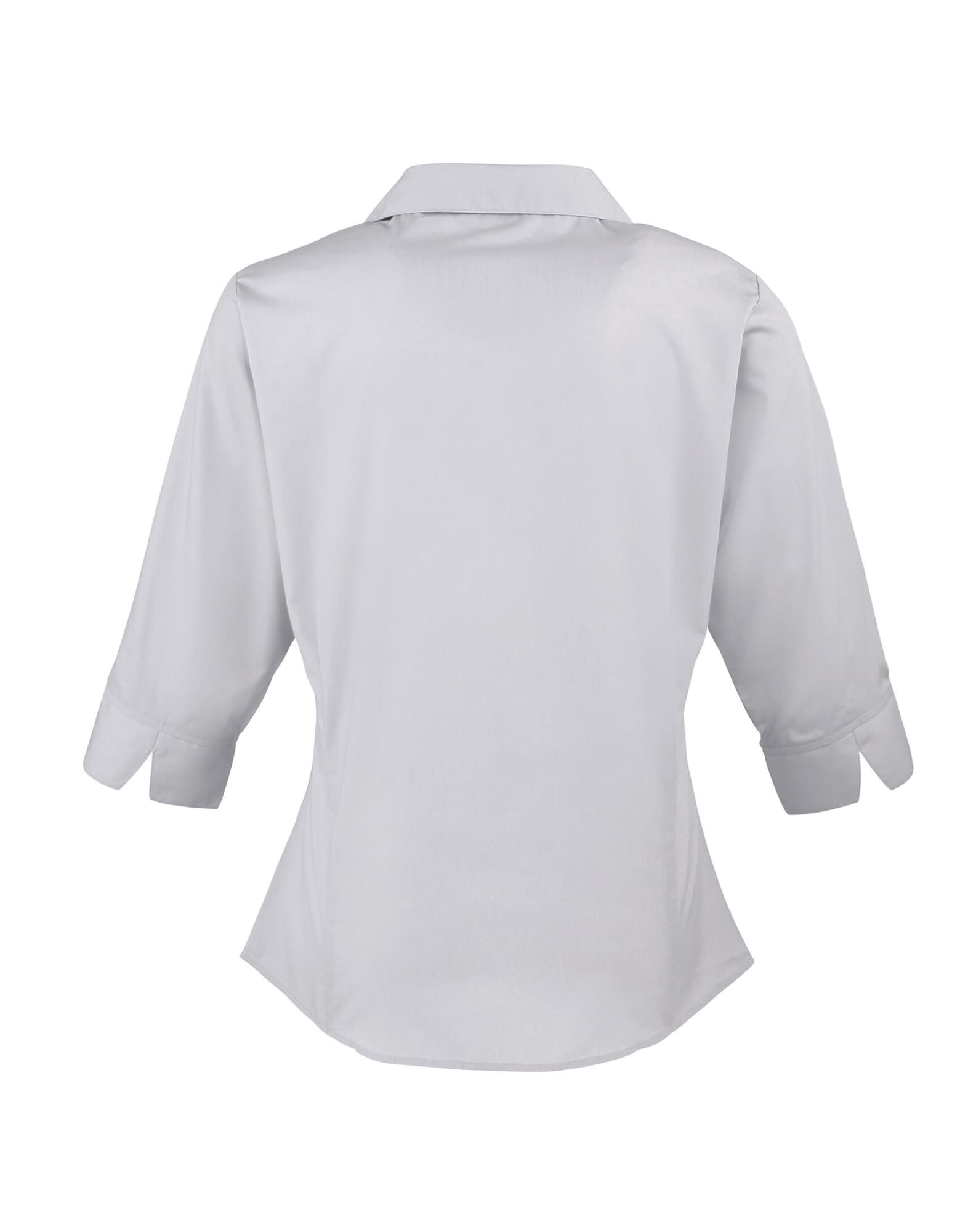 Womens 3/4 Sleeve Poplin Blouse