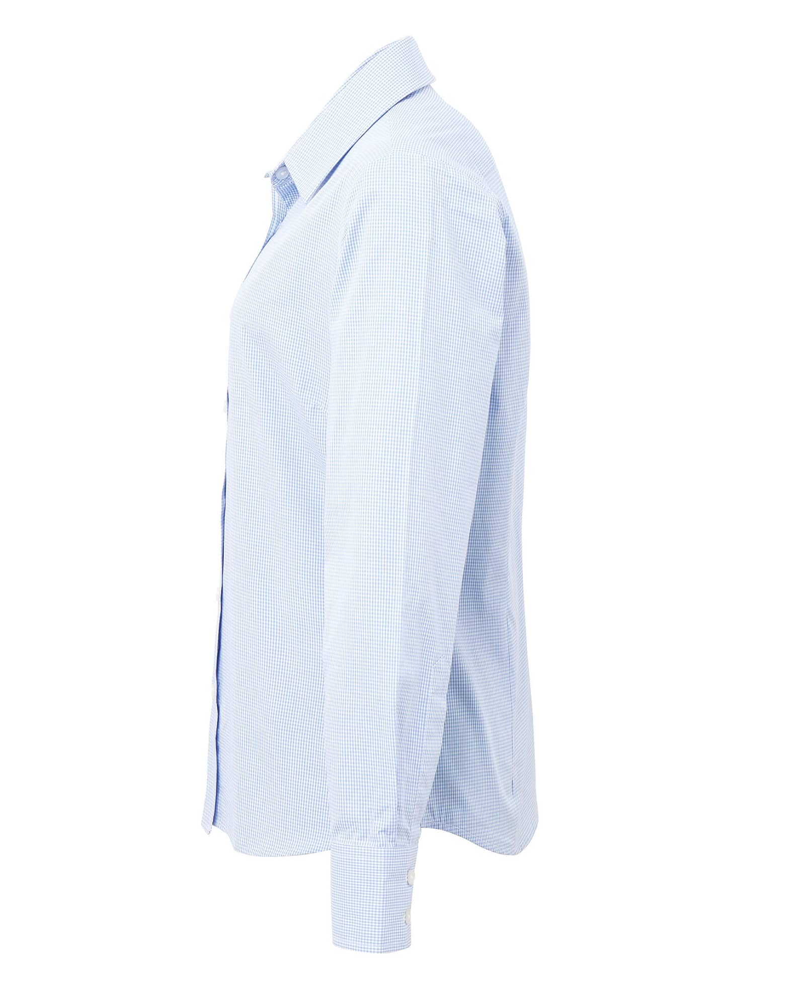 Womens Microcheck L-S Cotton Shirt