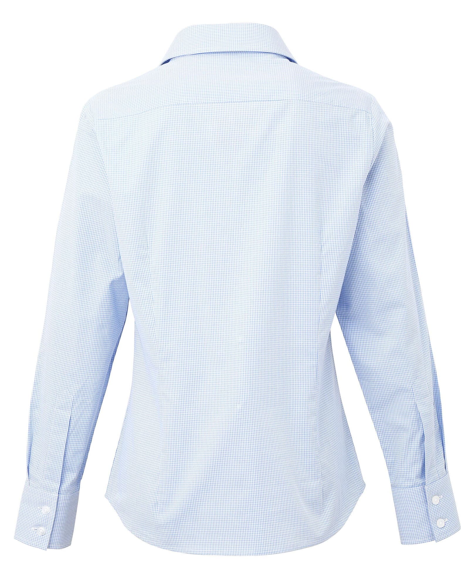 Womens Microcheck L-S Cotton Shirt