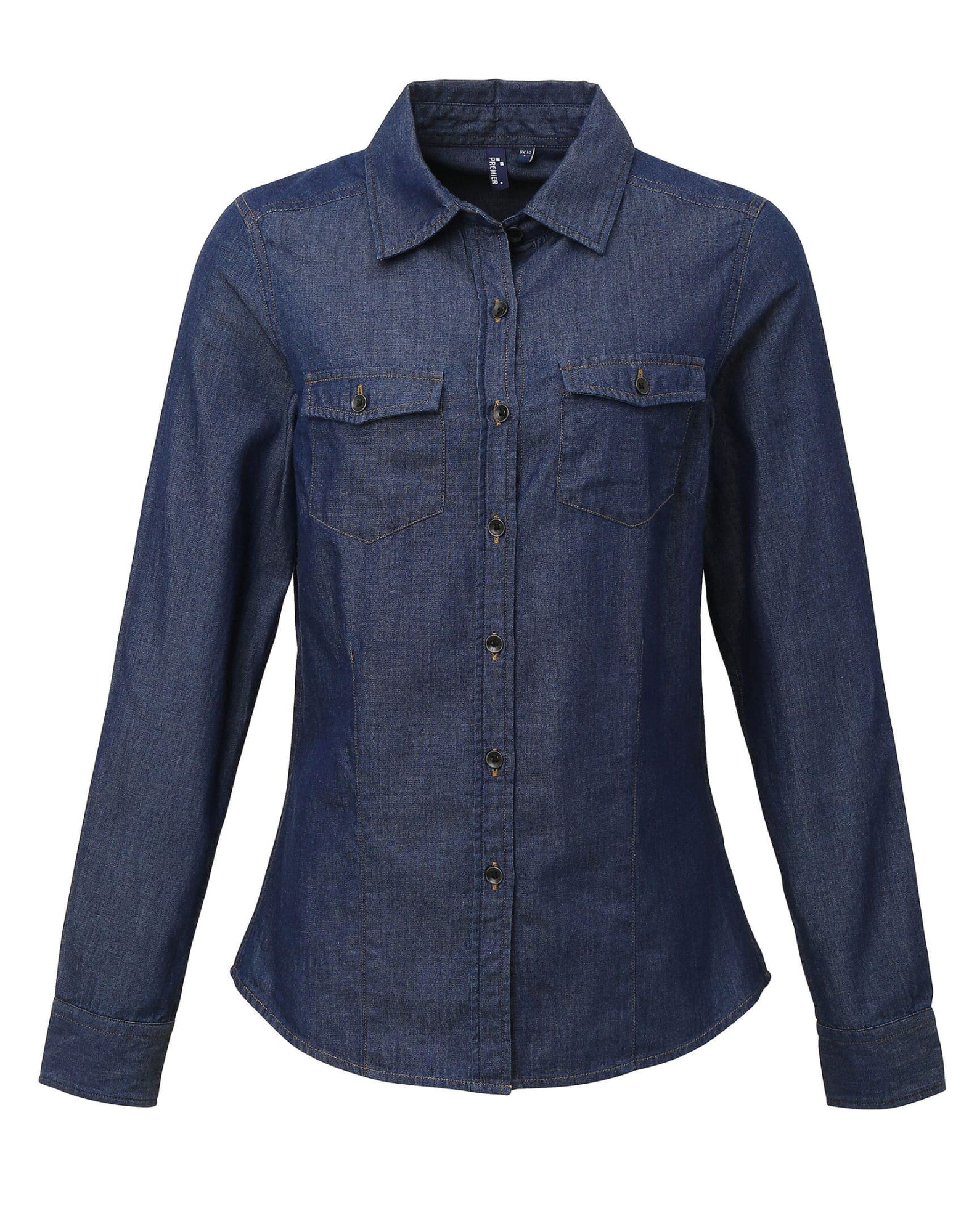 Womens Jeans Stitch Denim Shirt