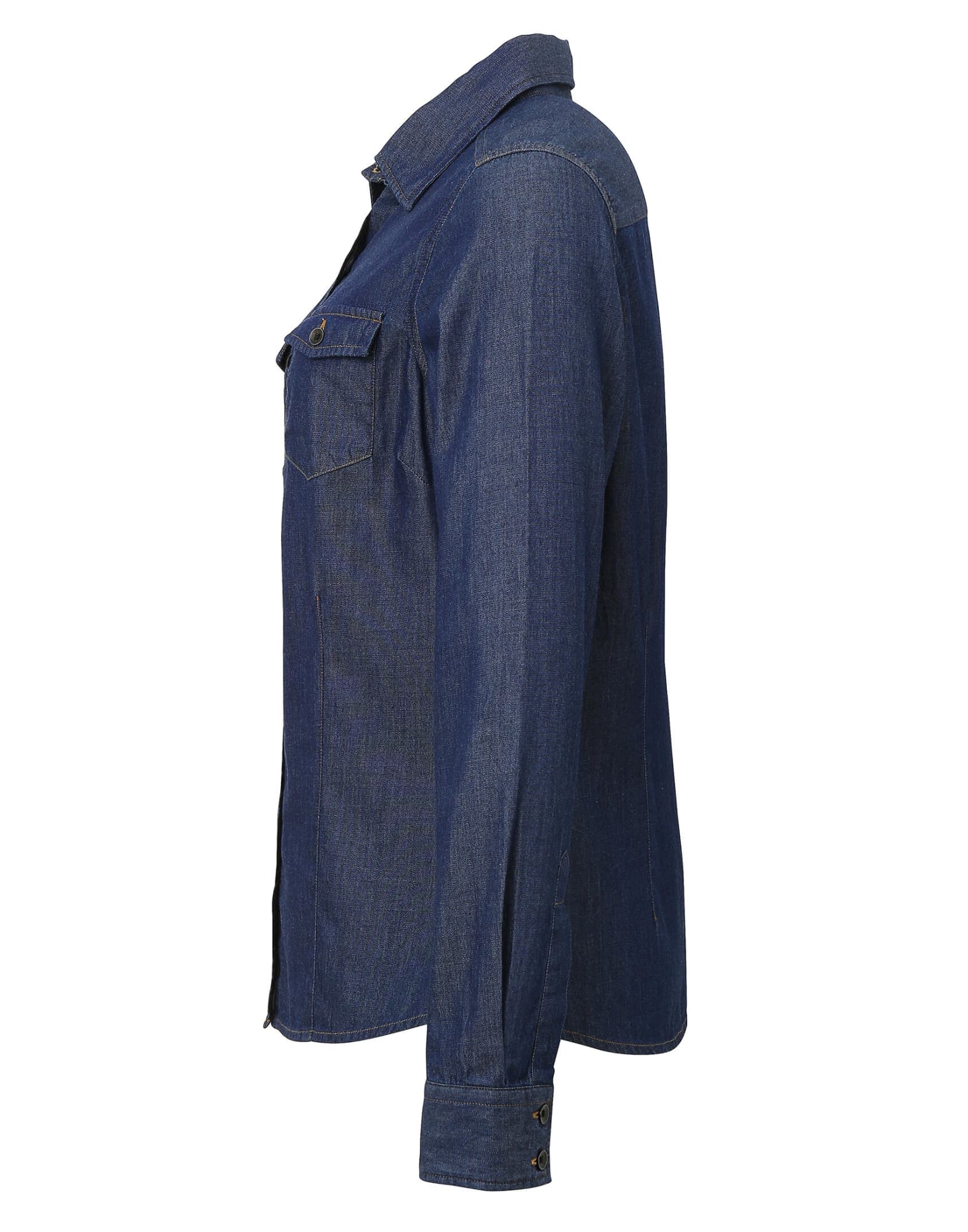 Womens Jeans Stitch Denim Shirt