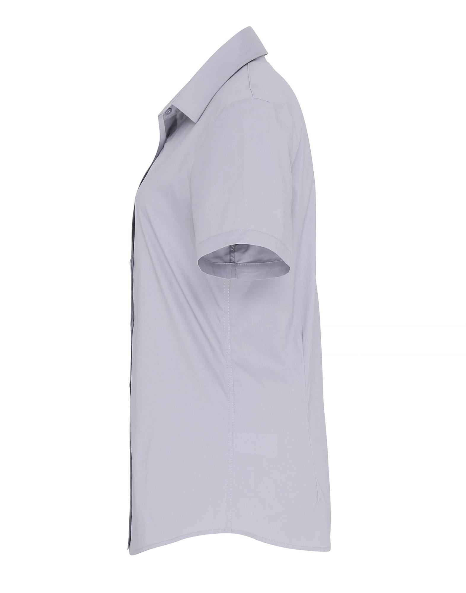 Womens Stretch Fit Cotton Poplin S-S Blouse