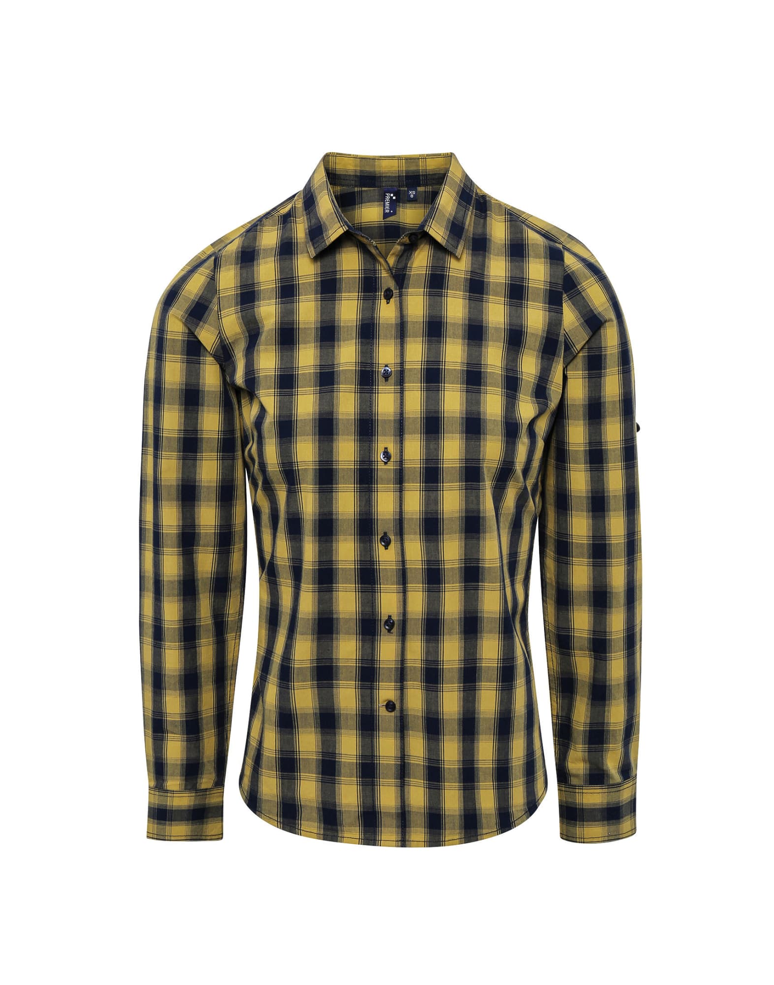 Womens Mulligan Check Cotton L-S Shirt
