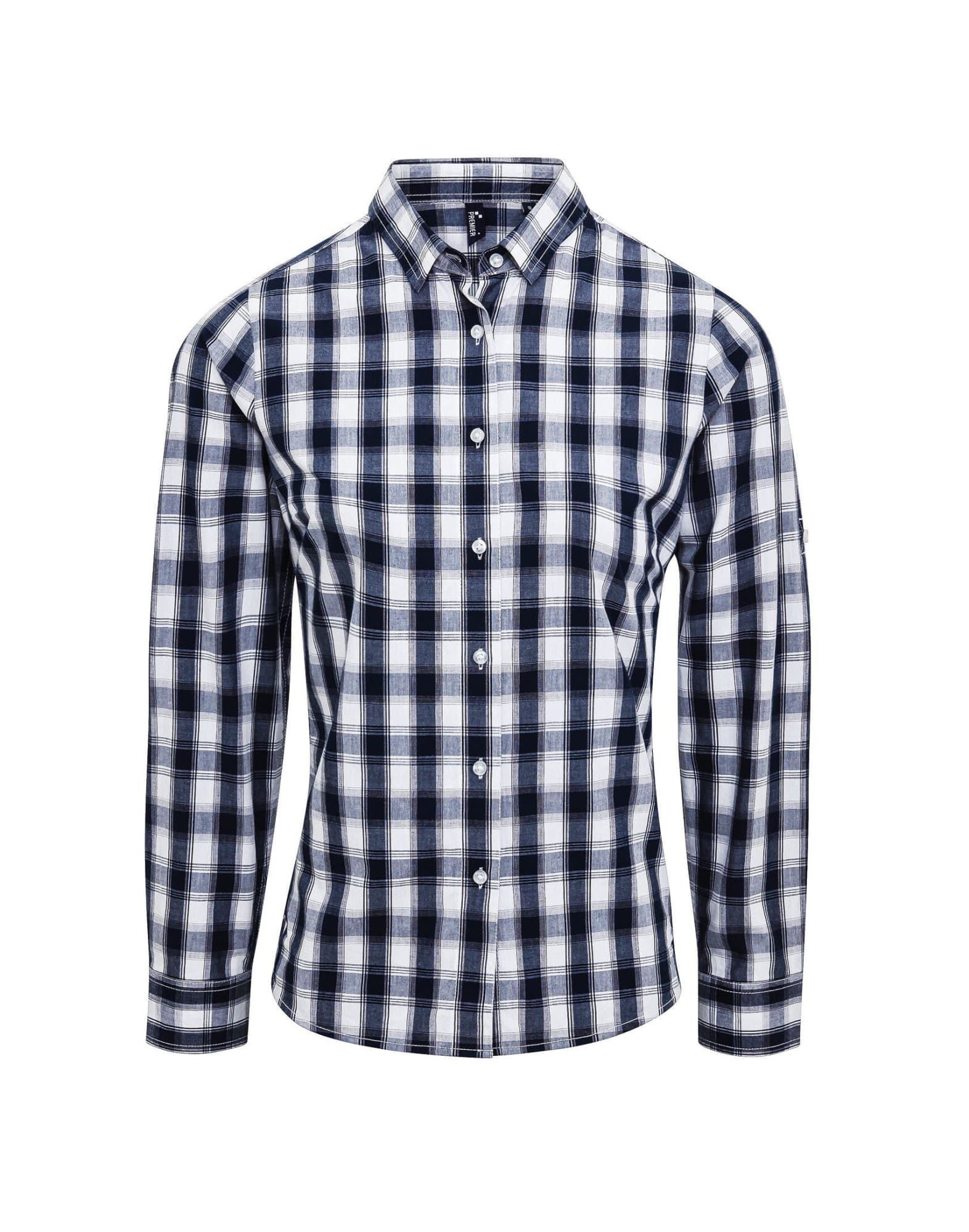 Womens Mulligan Check Cotton L-S Shirt
