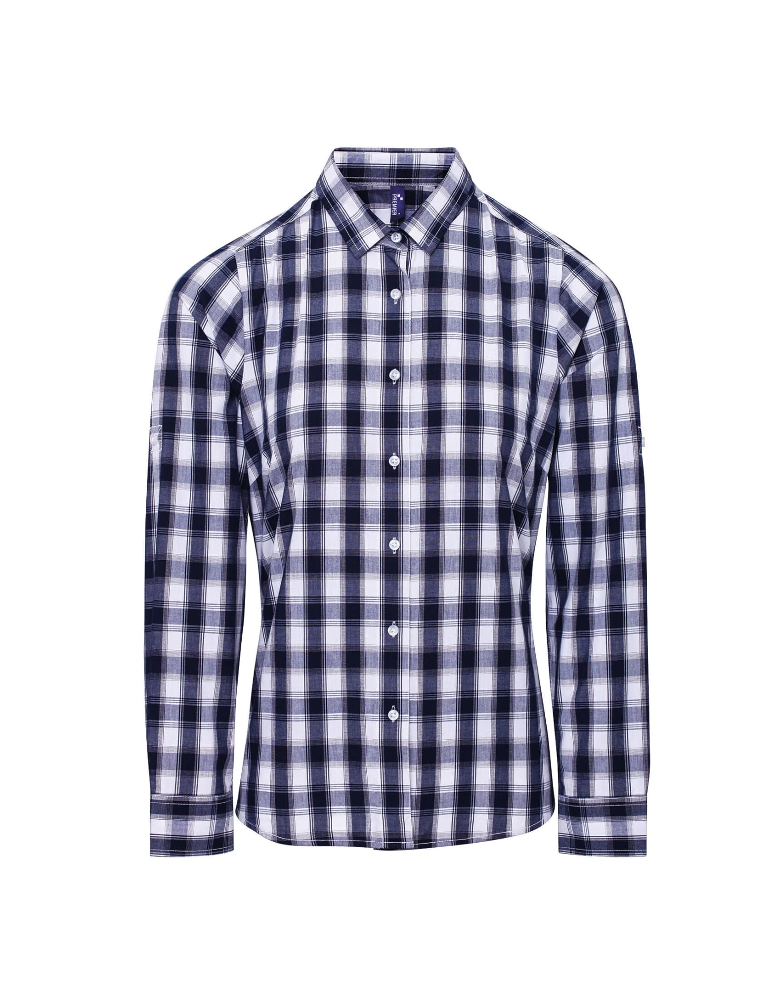 Womens Mulligan Check Cotton L-S Shirt