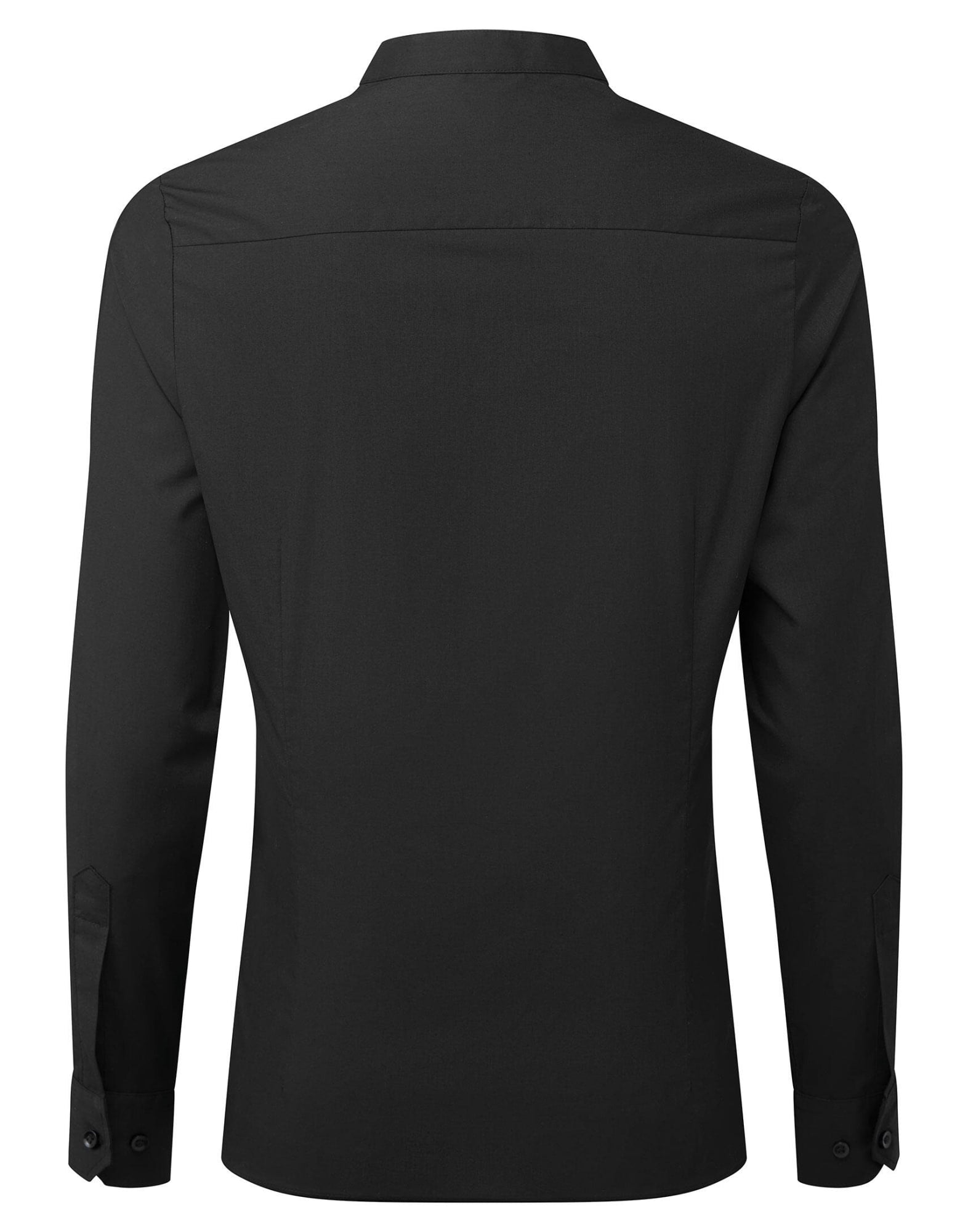 Womens Banded Collar Grandad Shirt