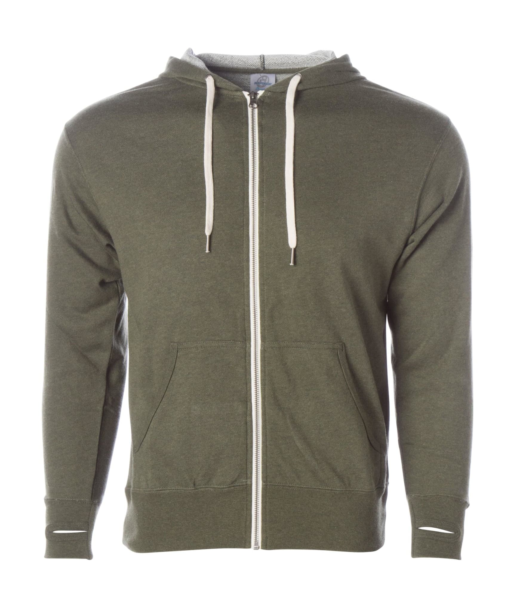 Unisex Heather Fitted Zip
