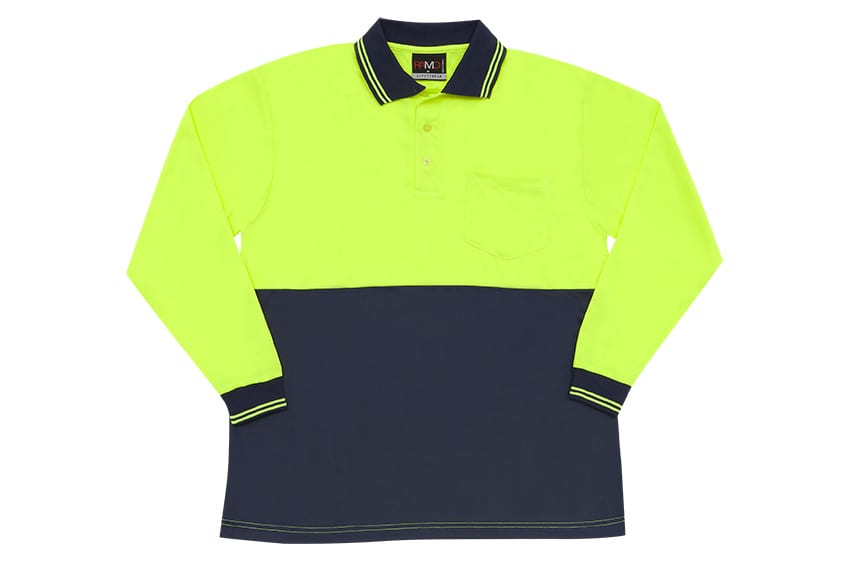 Hi Vis Long Sleeve Polo