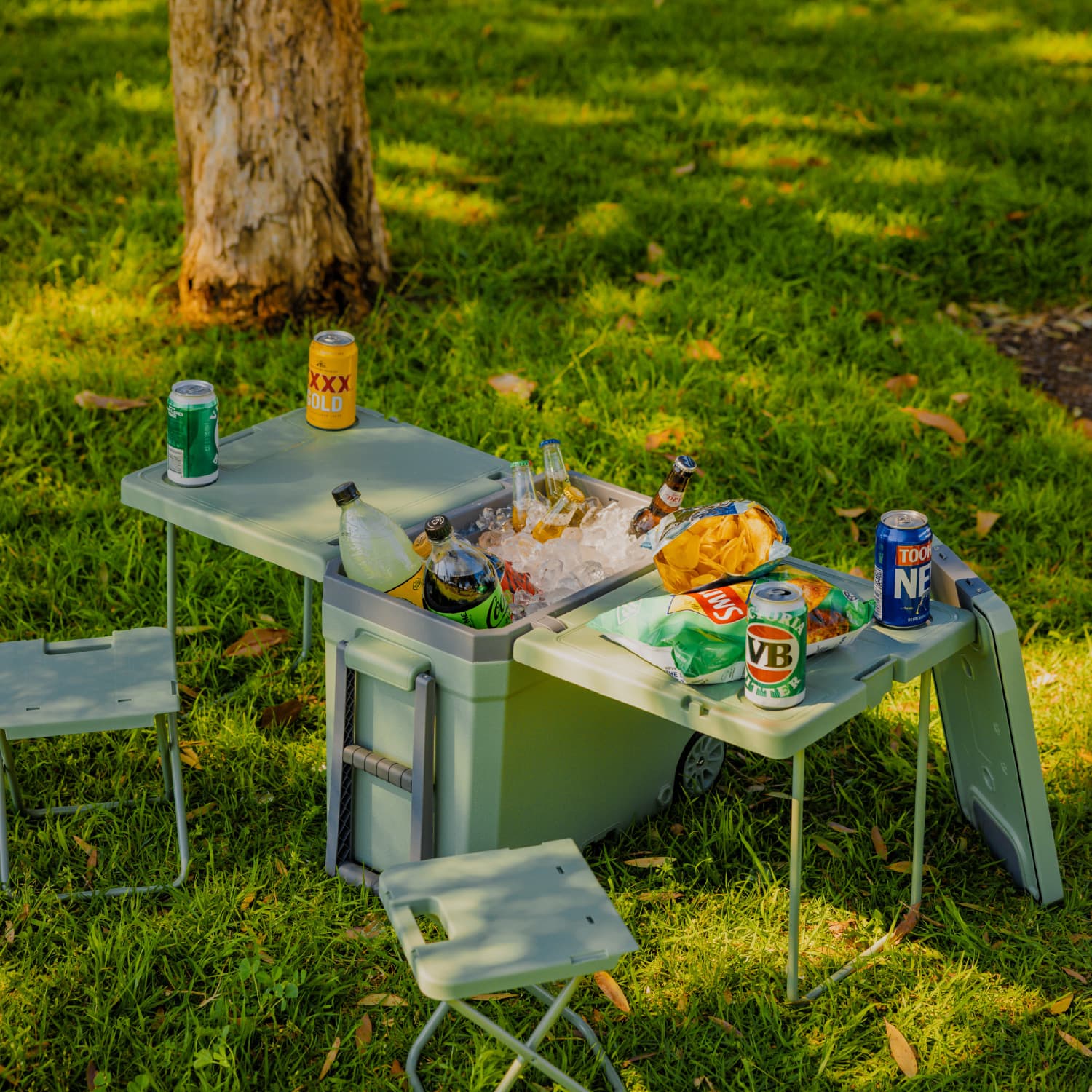 Cooler Box With Table and Chair