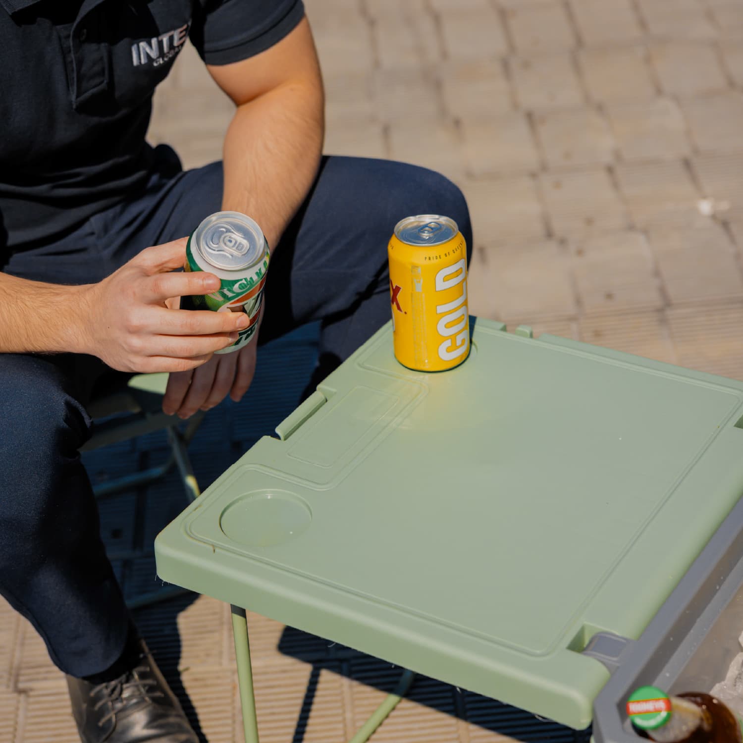 Cooler Box With Table and Chair
