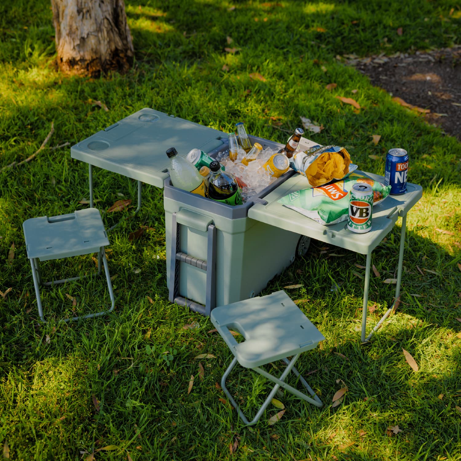 Cooler Box With Table and Chair