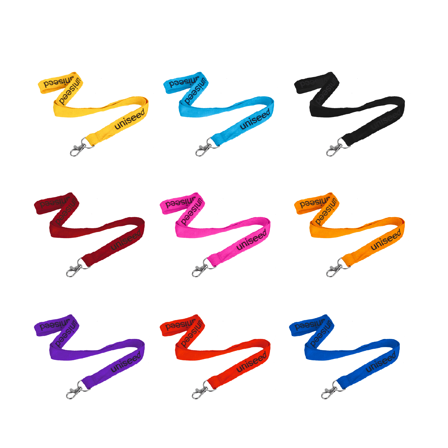 Flat Ribbed Lanyard 15mm Wide With Swivel Clip