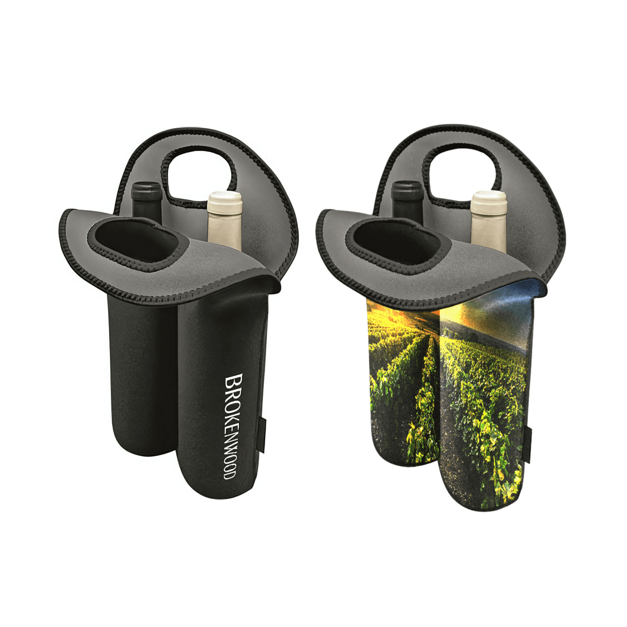 Neoprene Twin Wine Bottle Holder