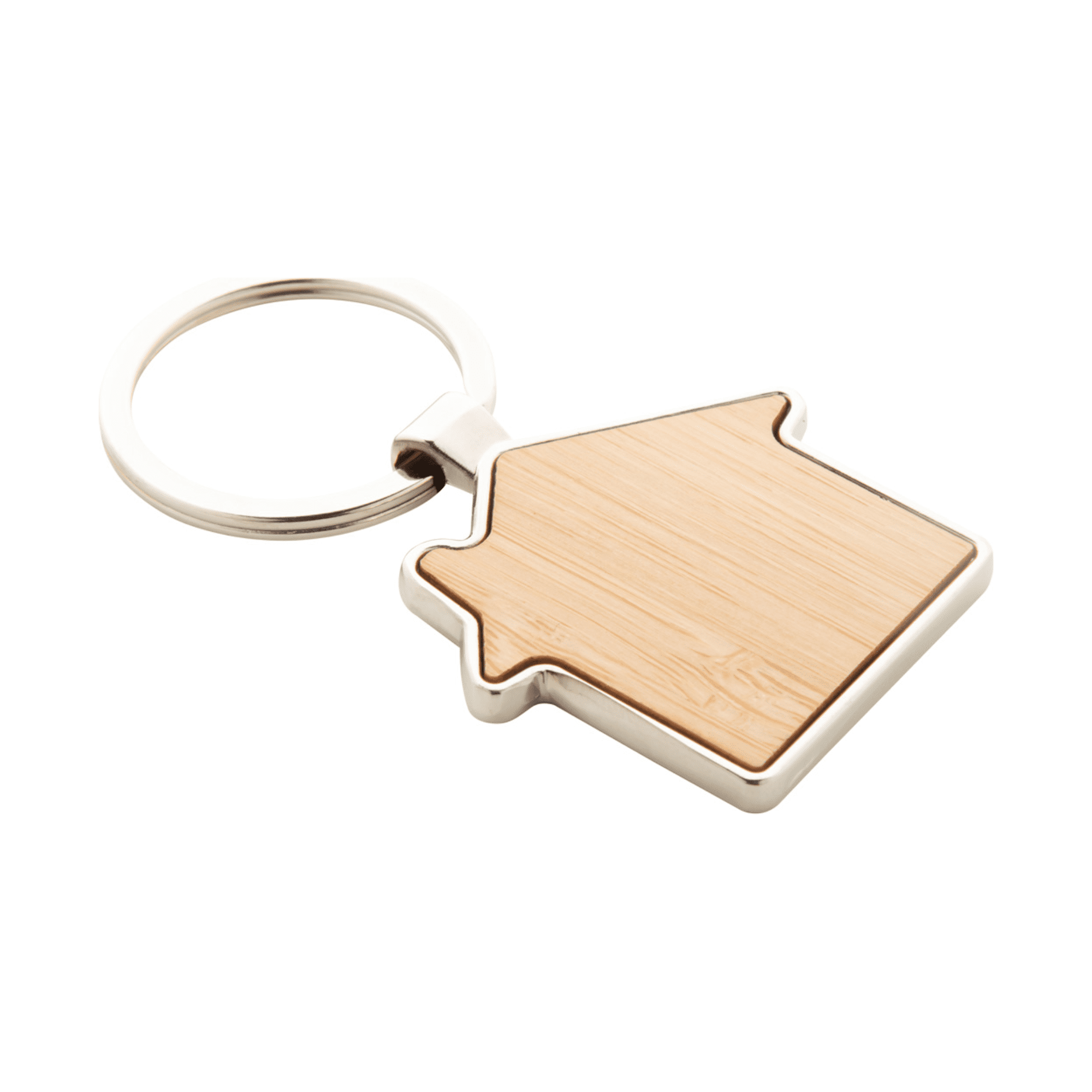 Bamboo Keyring - House Shape