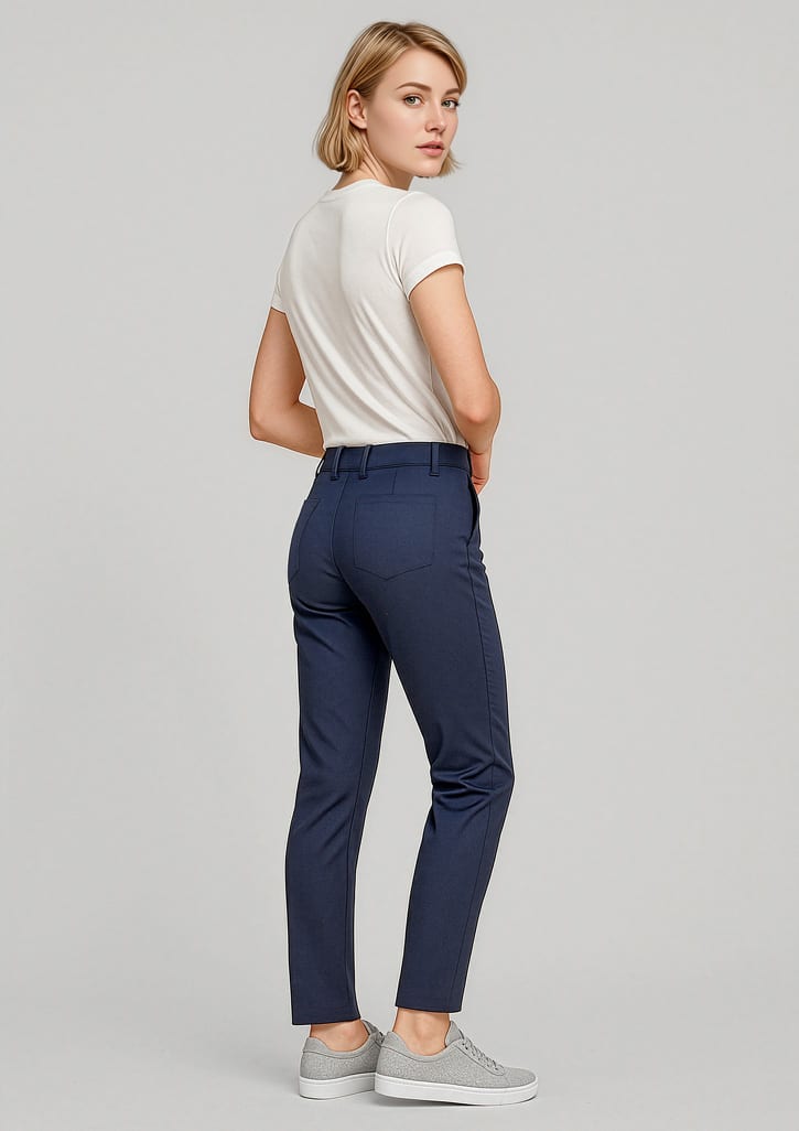 Womens Slim Leg Stretch Chino Pant