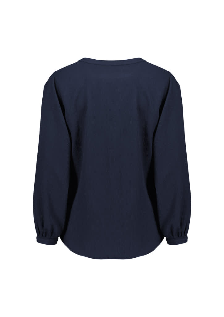 Womens Ruche Long Sleeve Blouse