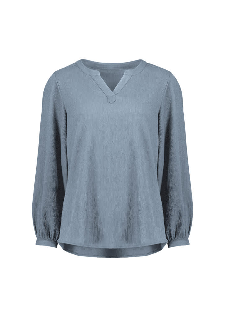 Womens Ruche Long Sleeve Blouse