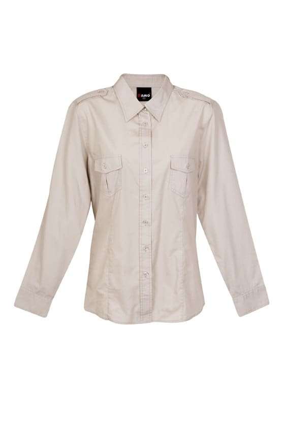 Womens Military Long Sleeve Shirt