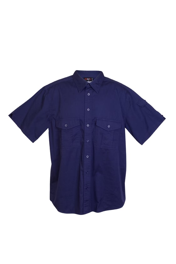 Cotton Drill Work Short Sleeve Shirt