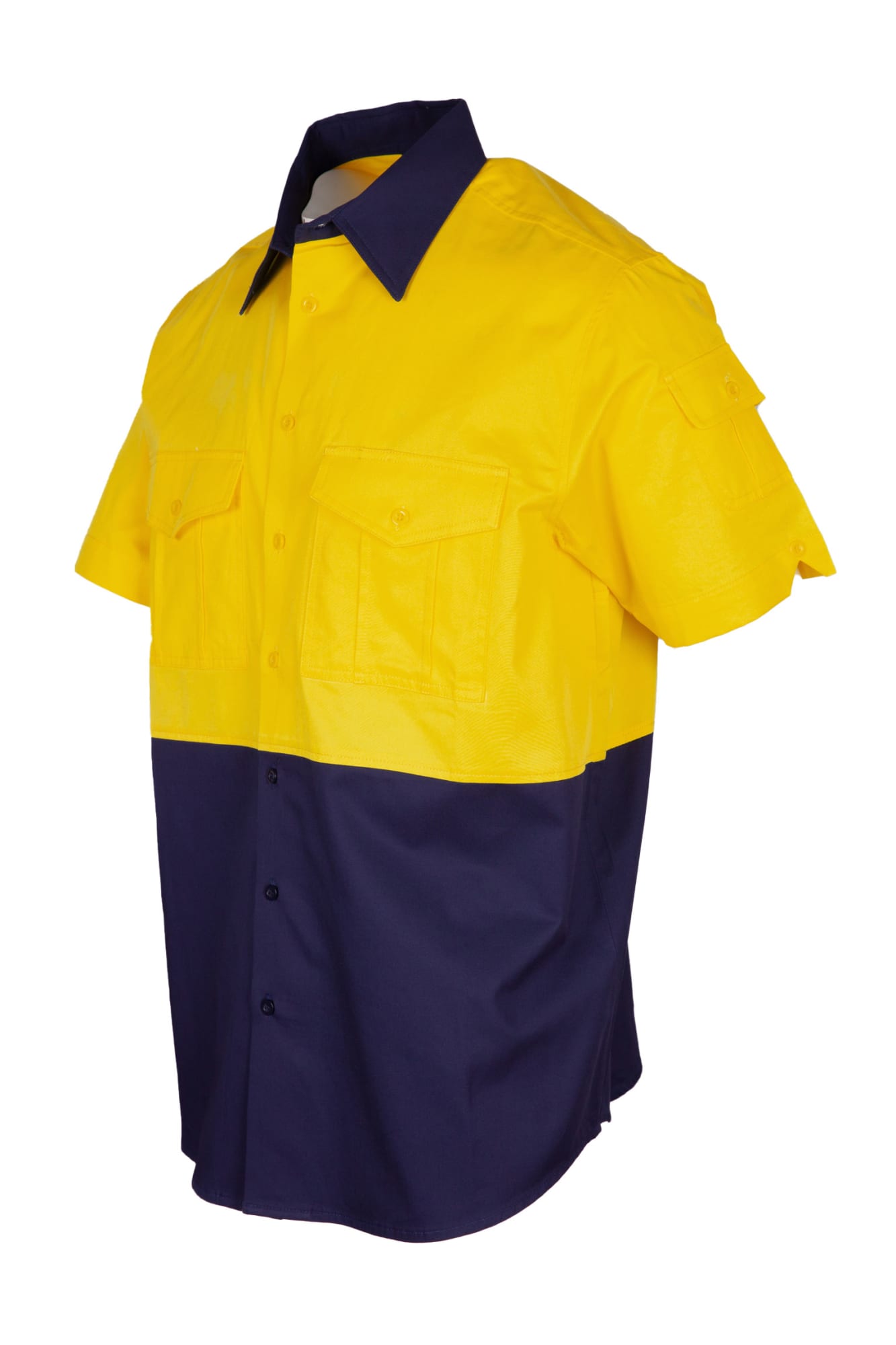 100% Combed Cotton Drill Short Sleeve