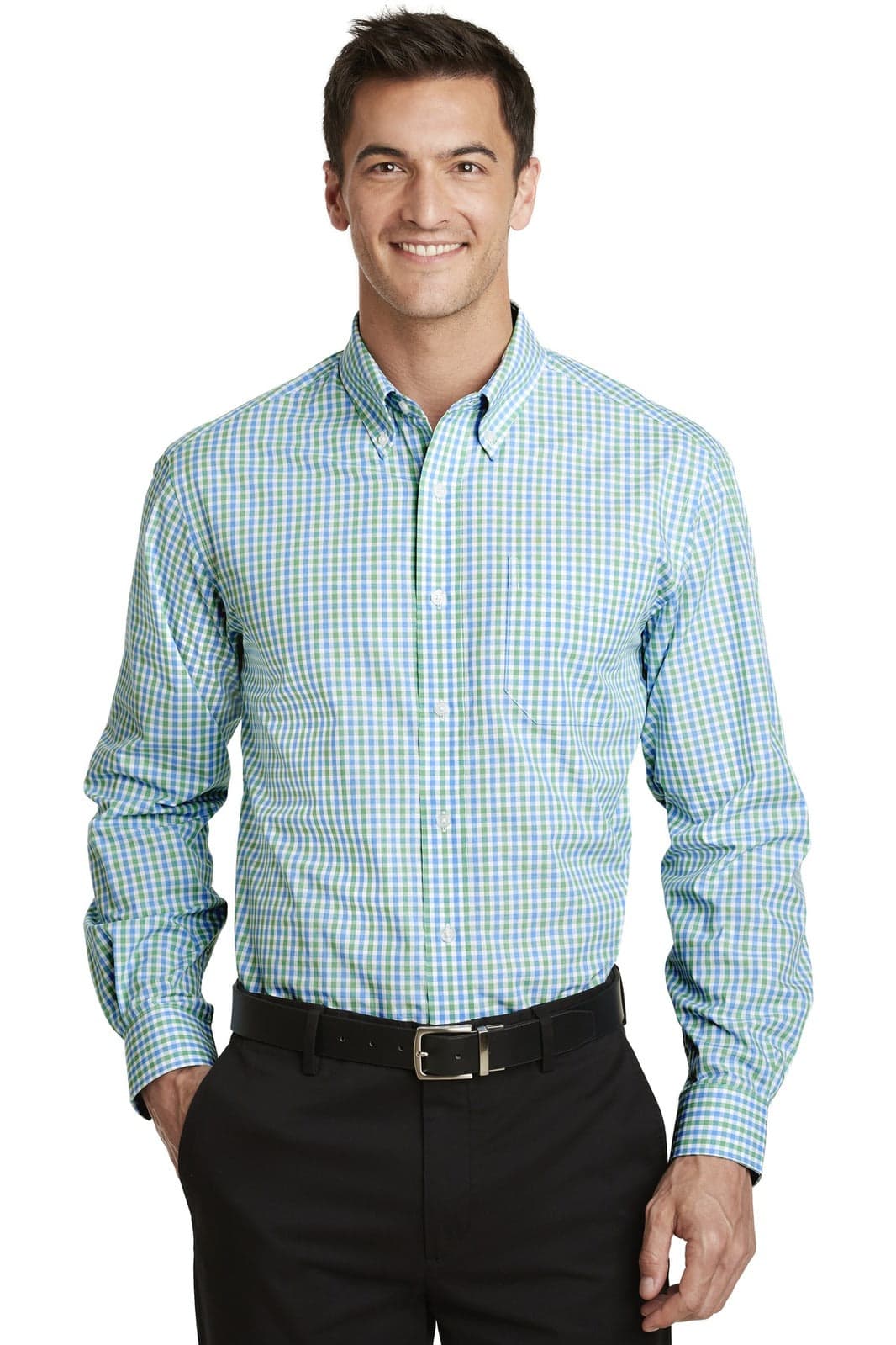 Port Authority Long Sleeve Gingham Easy Care Shirt
