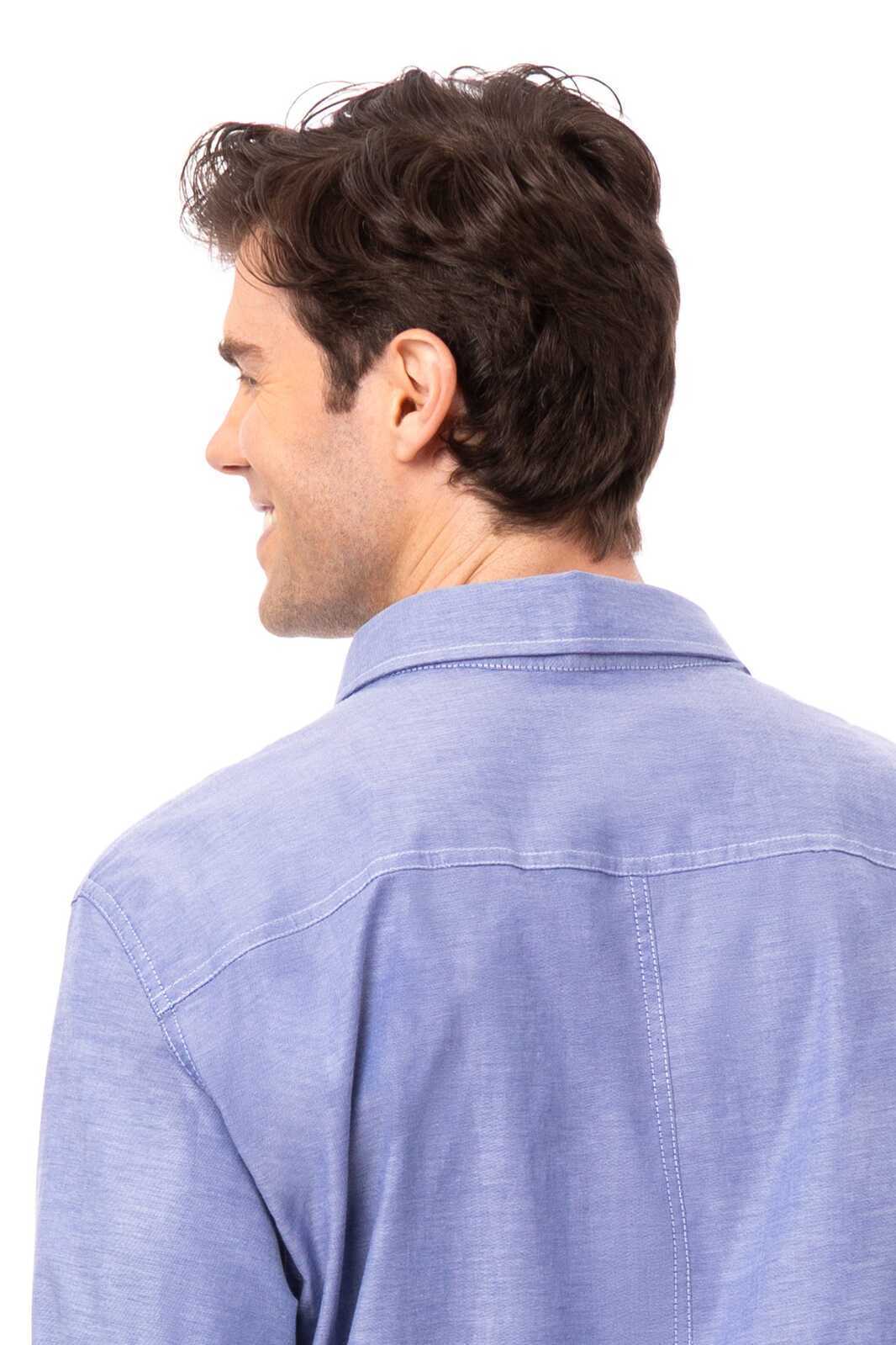 Modern Oxford Men's Classic Shirt- Blue