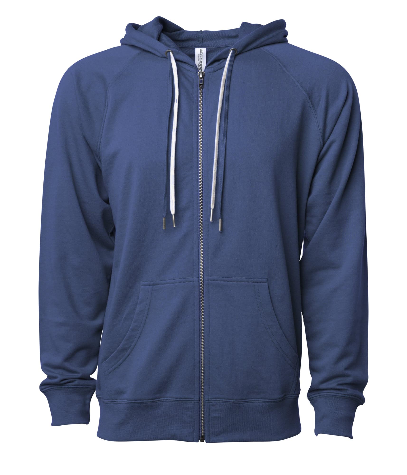 Unisex Lightweight Loopback Terry Zip