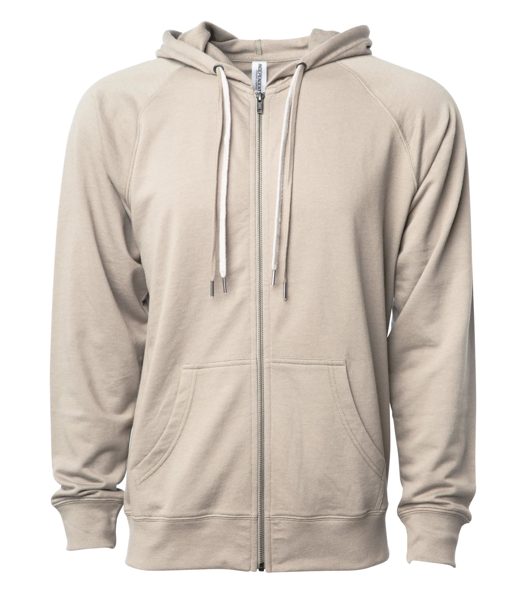 Unisex Lightweight Loopback Terry Zip