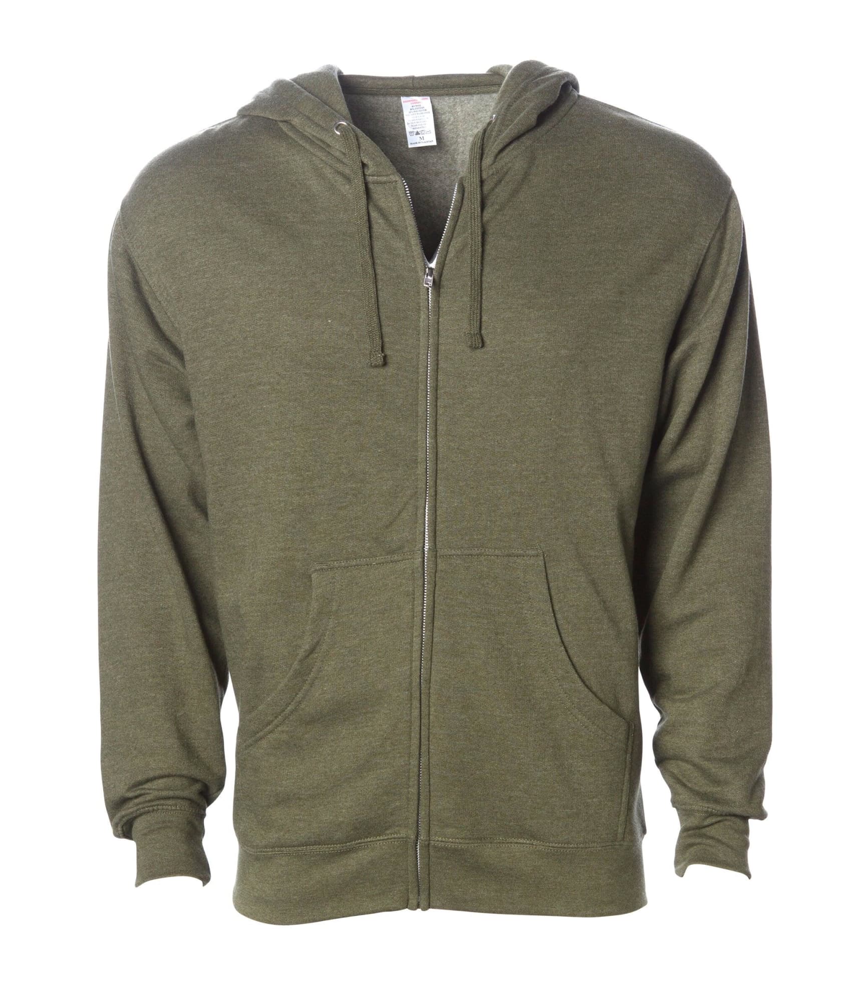 Mens Midweight Zip Hood