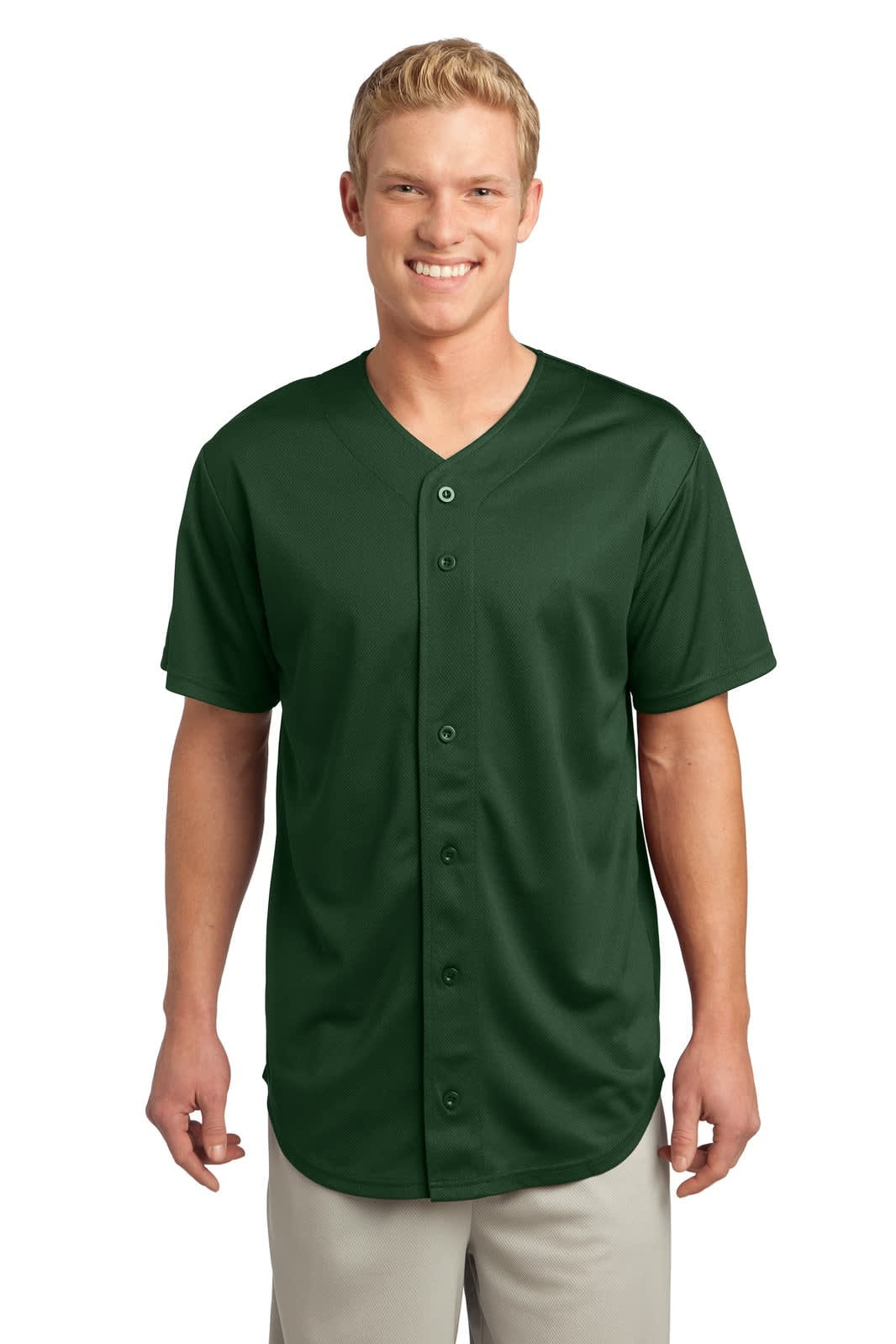 Sport-Tek PosiCharge Tough Mesh Full-Button Jersey