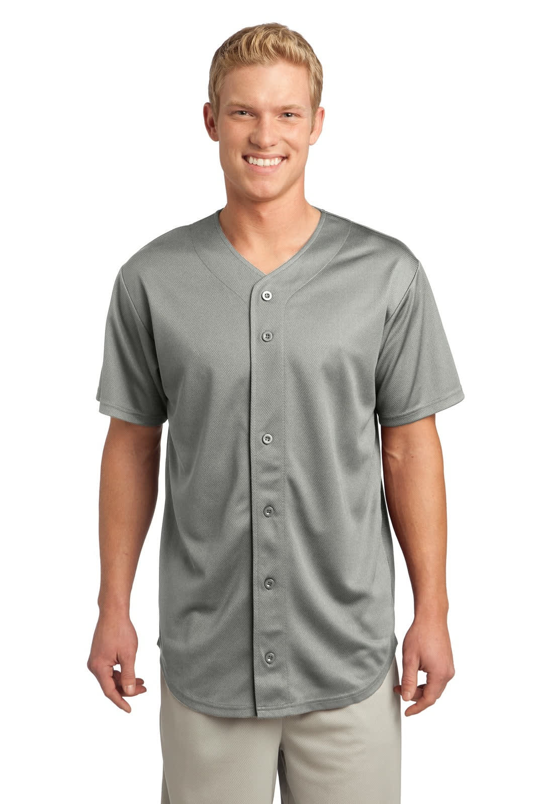 Sport-Tek PosiCharge Tough Mesh Full-Button Jersey