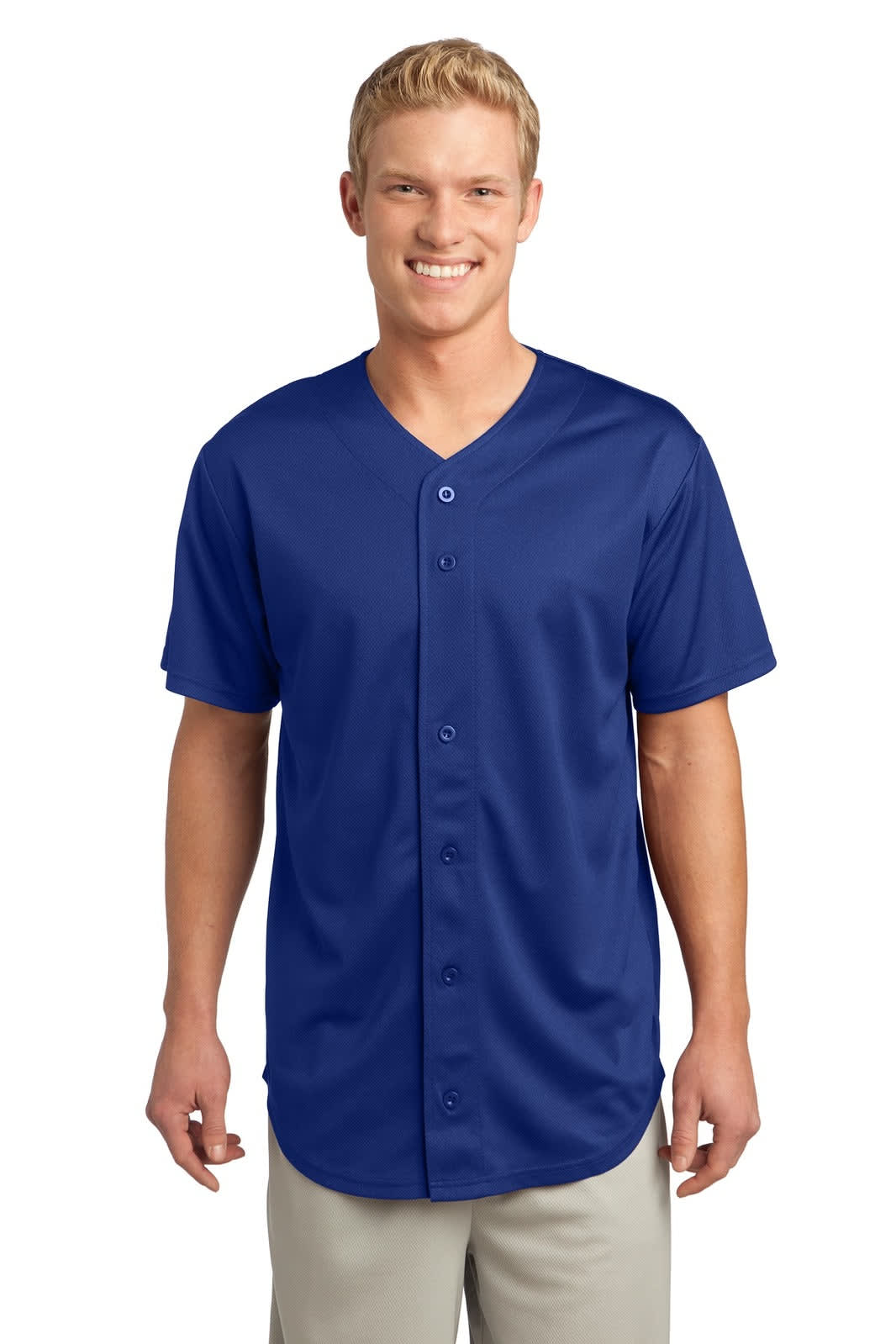 Sport-Tek PosiCharge Tough Mesh Full-Button Jersey