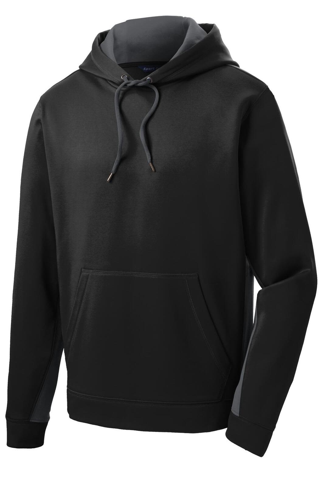 Sport-Tek Sport-Wick Fleece Colorblock Hooded Pullover