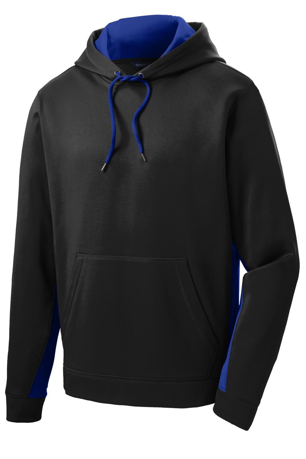Sport-Tek Sport-Wick Fleece Colorblock Hooded Pullover