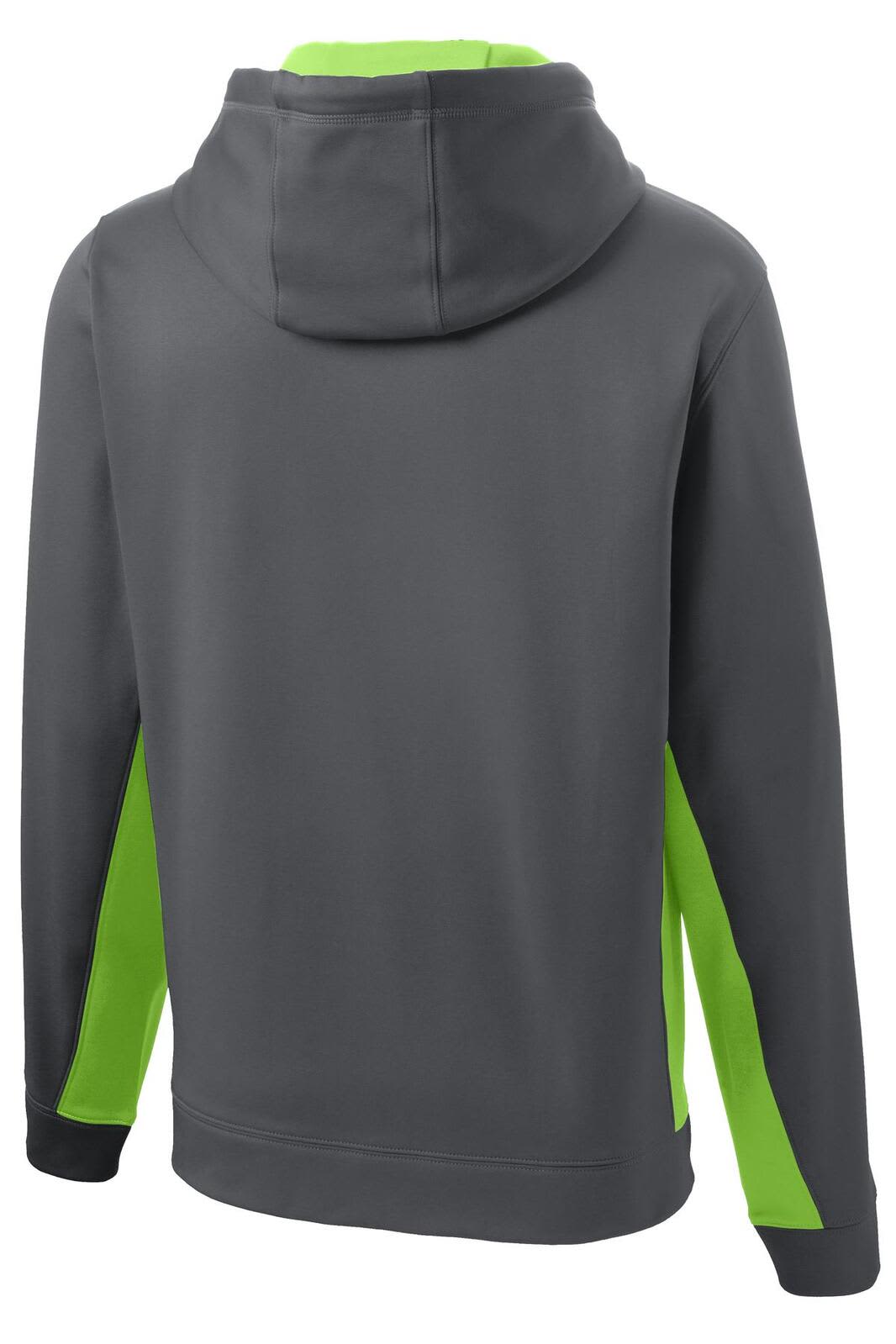 Sport-Tek Sport-Wick Fleece Colorblock Hooded Pullover
