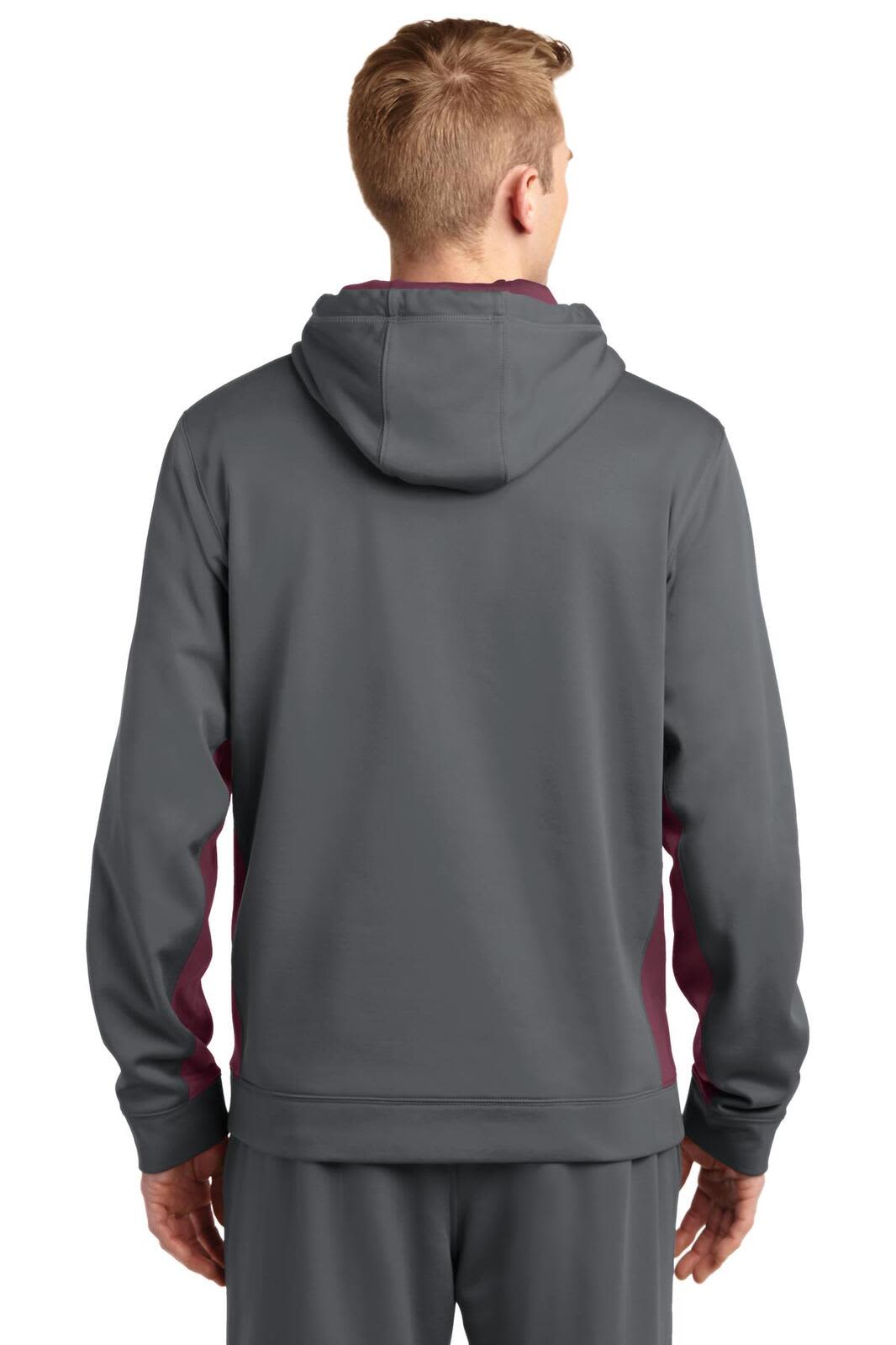 Sport-Tek Sport-Wick Fleece Colorblock Hooded Pullover