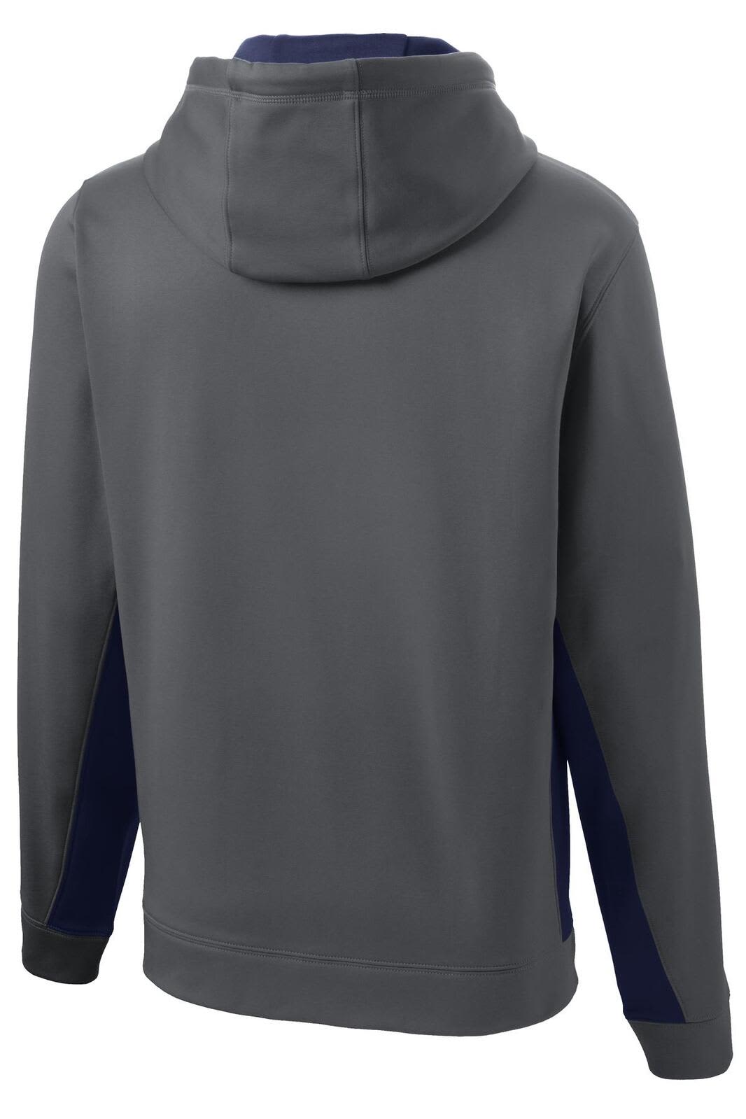 Sport-Tek Sport-Wick Fleece Colorblock Hooded Pullover