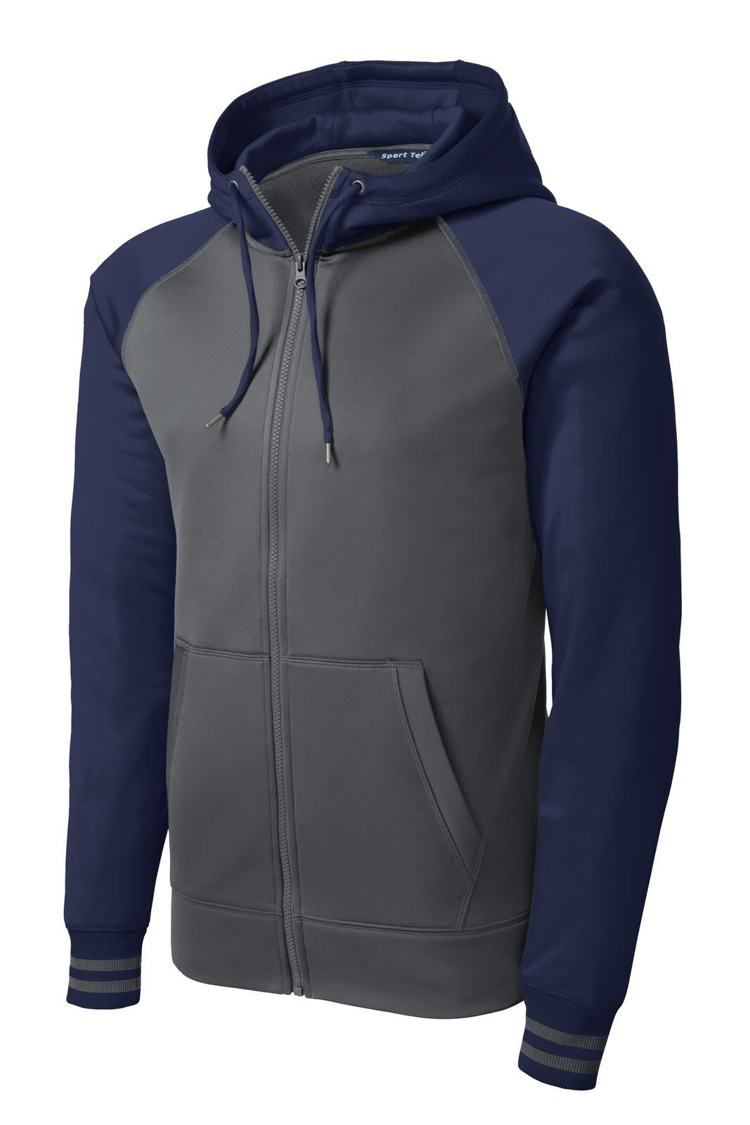 Sport-Tek Sport-Wick Varsity Fleece Full-Zip Hooded Jacket