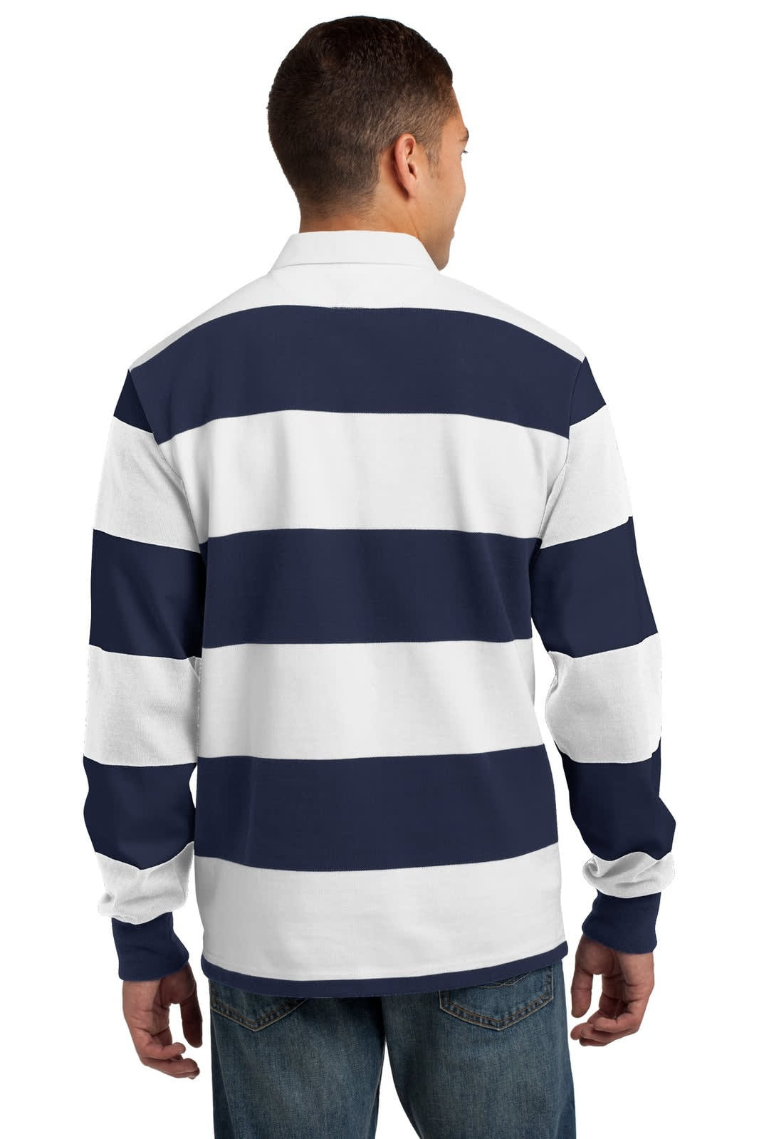 Sport-Tek Classic Long Sleeve Rugby Polo