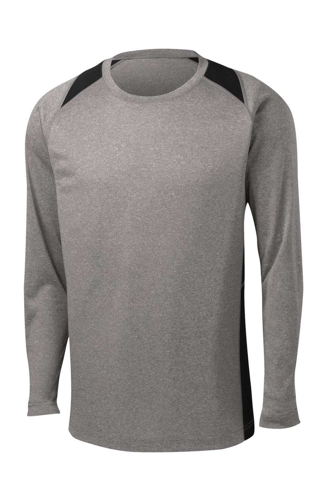Sport-Tek Long Sleeve Heather Colorblock Contender Tee