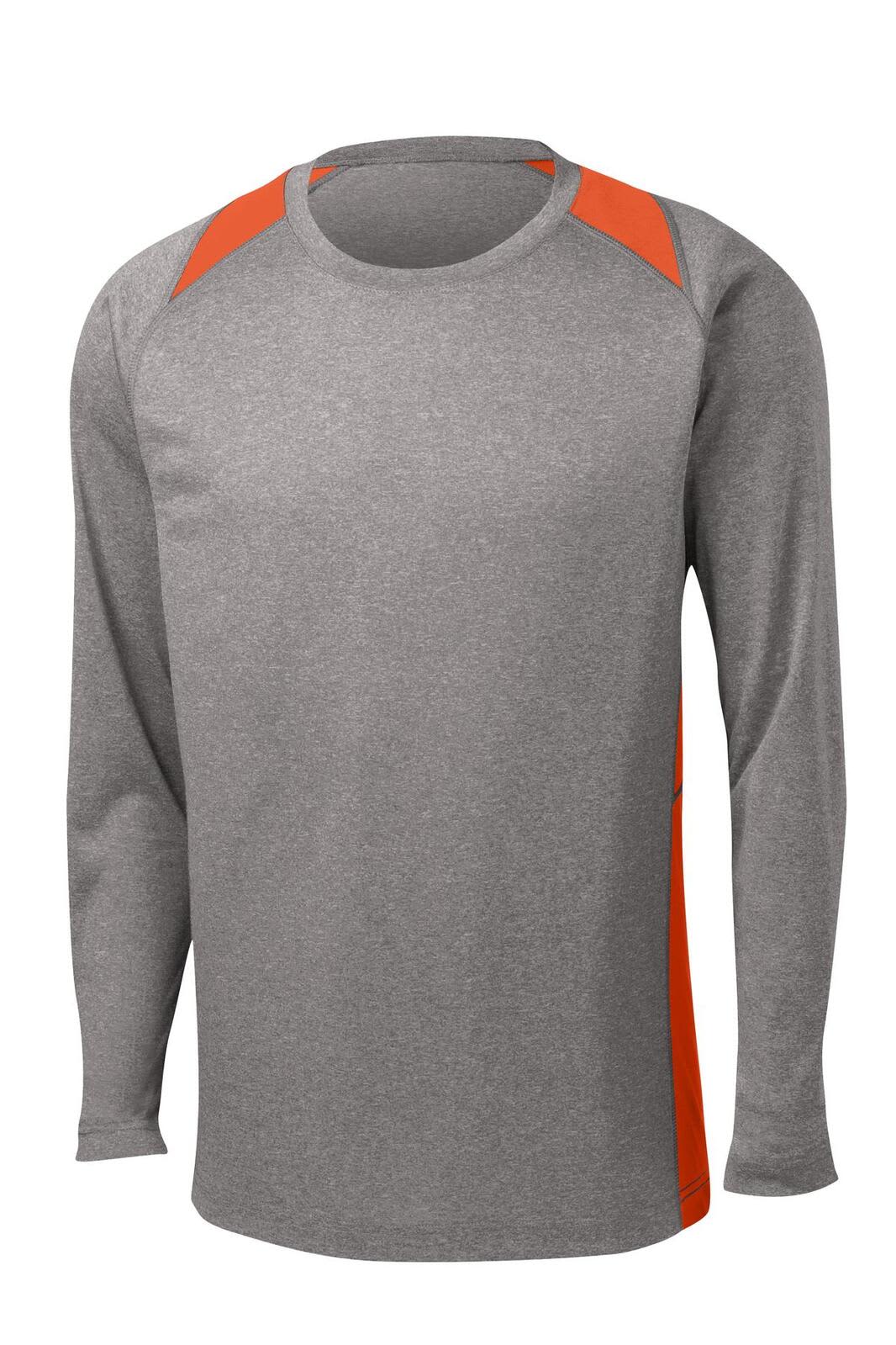 Sport-Tek Long Sleeve Heather Colorblock Contender Tee