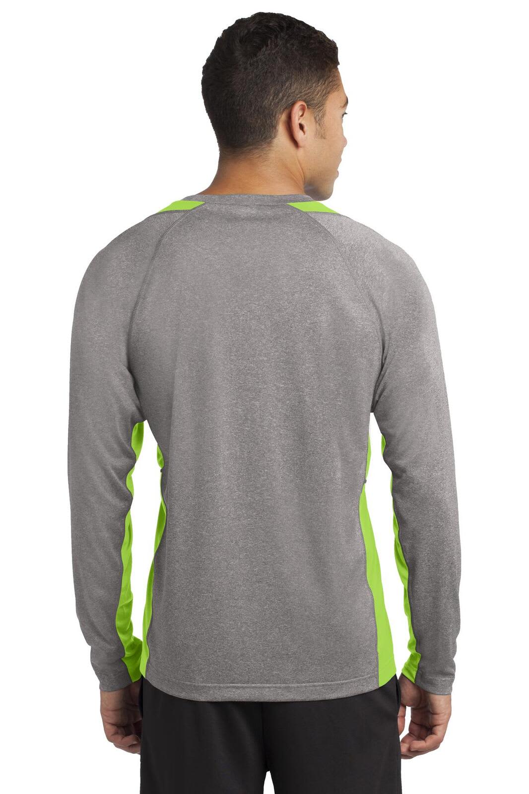 Sport-Tek Long Sleeve Heather Colorblock Contender Tee