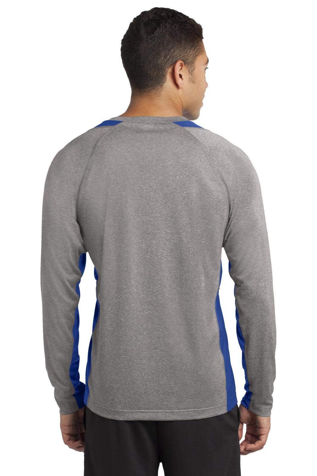 Sport-Tek Long Sleeve Heather Colorblock Contender Tee