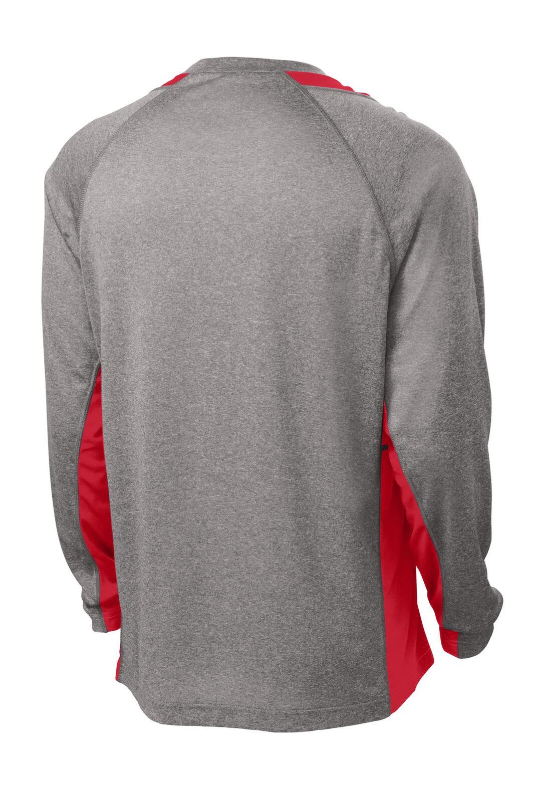 Sport-Tek Long Sleeve Heather Colorblock Contender Tee