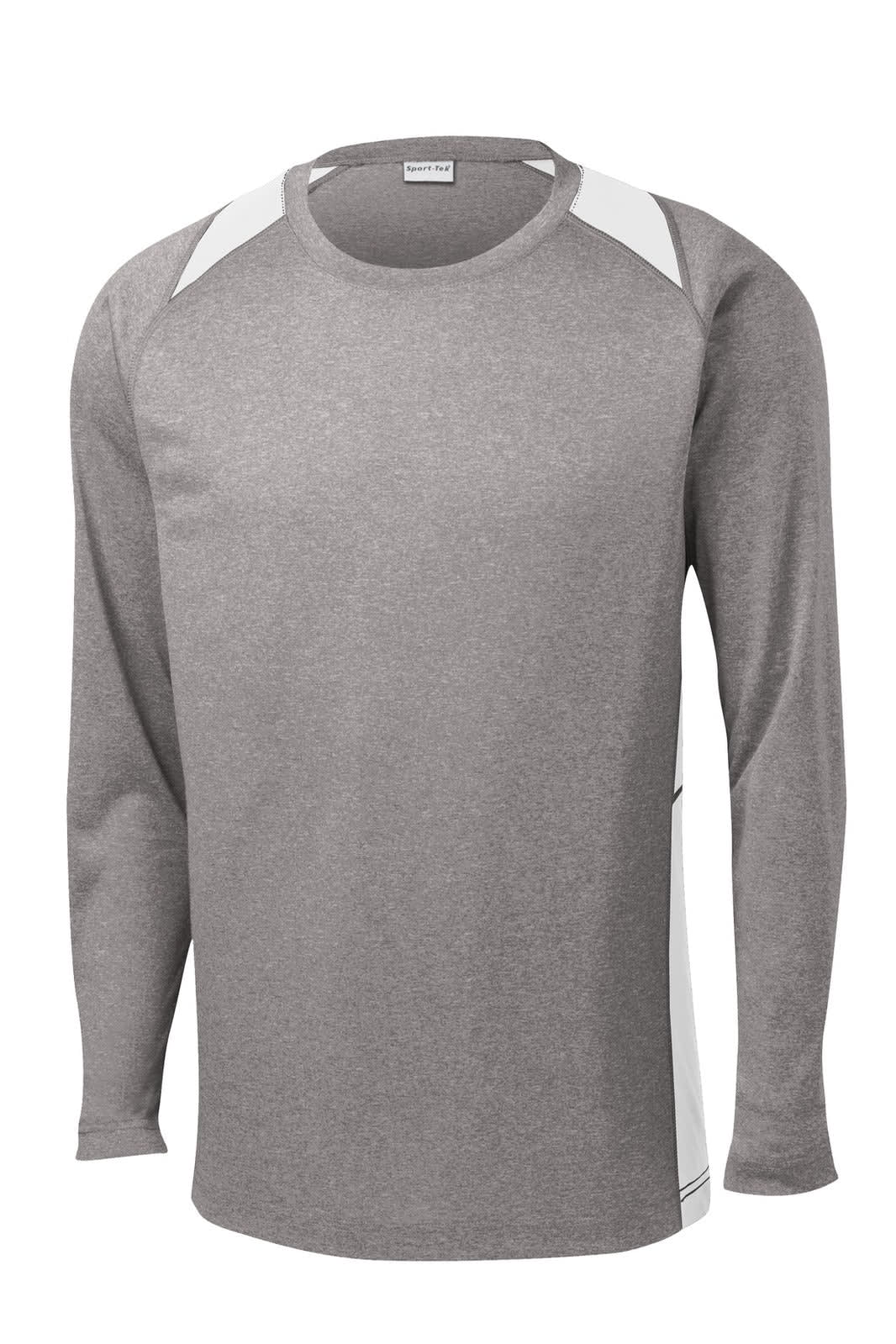 Sport-Tek Long Sleeve Heather Colorblock Contender Tee