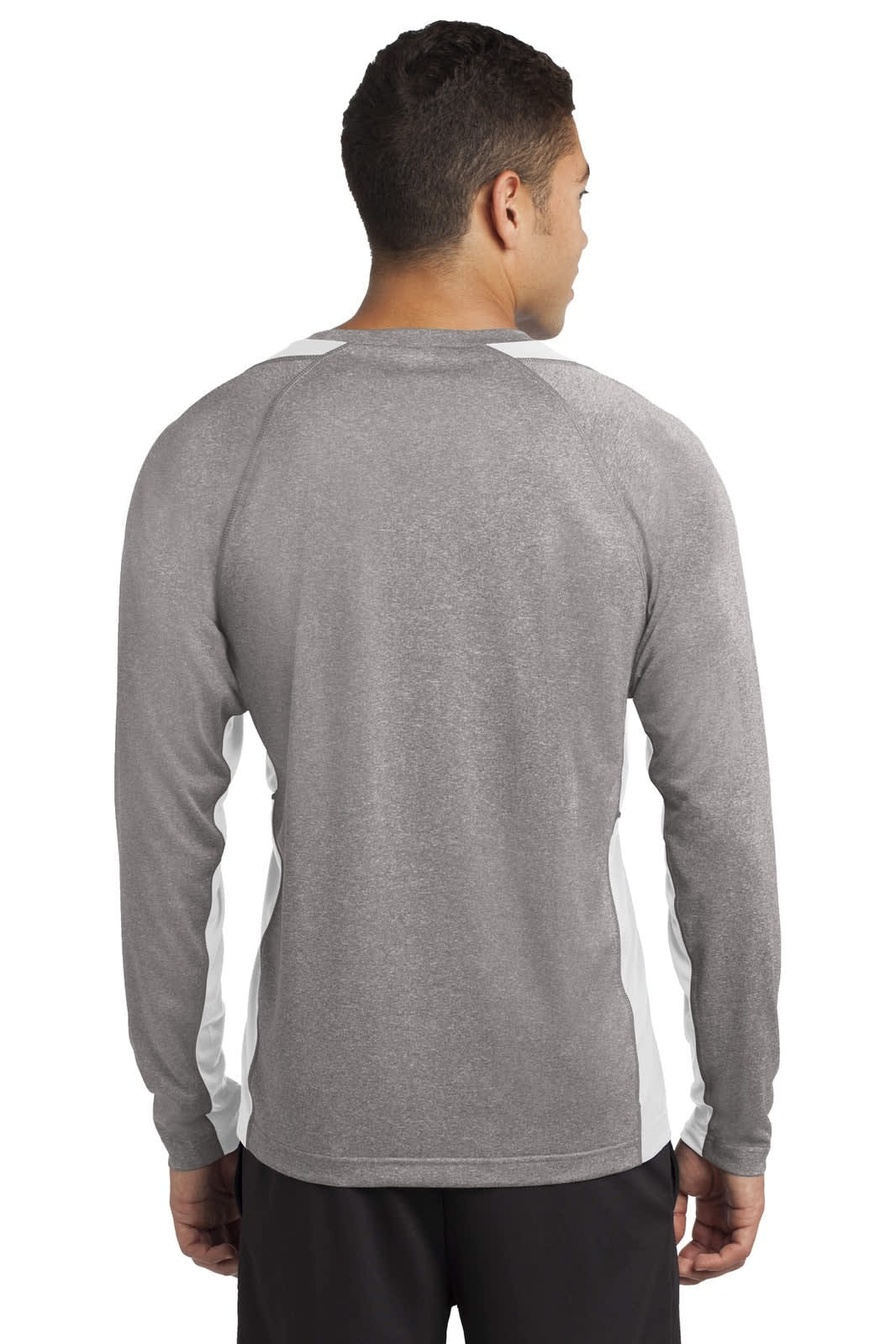 Sport-Tek Long Sleeve Heather Colorblock Contender Tee