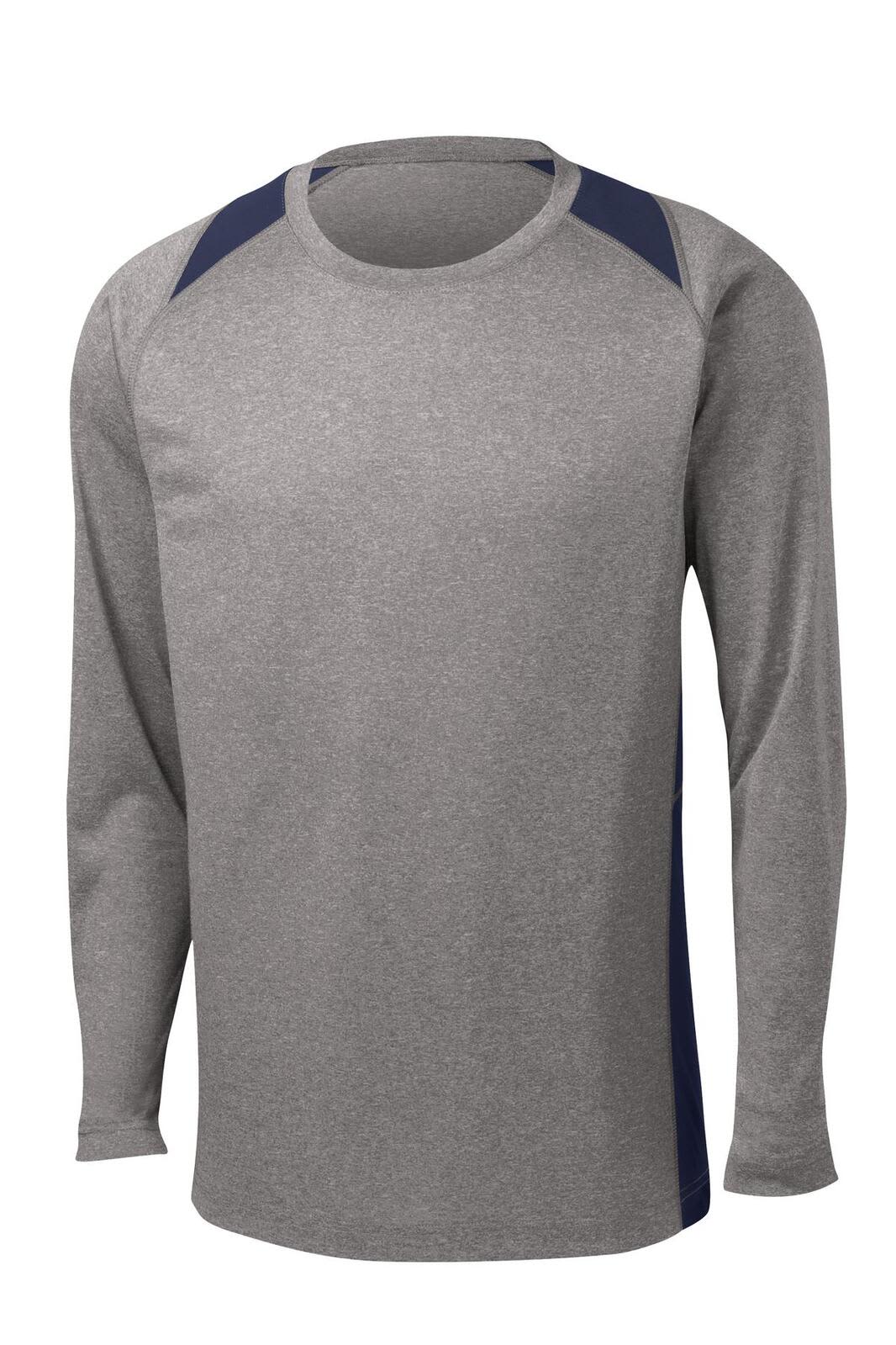Sport-Tek Long Sleeve Heather Colorblock Contender Tee